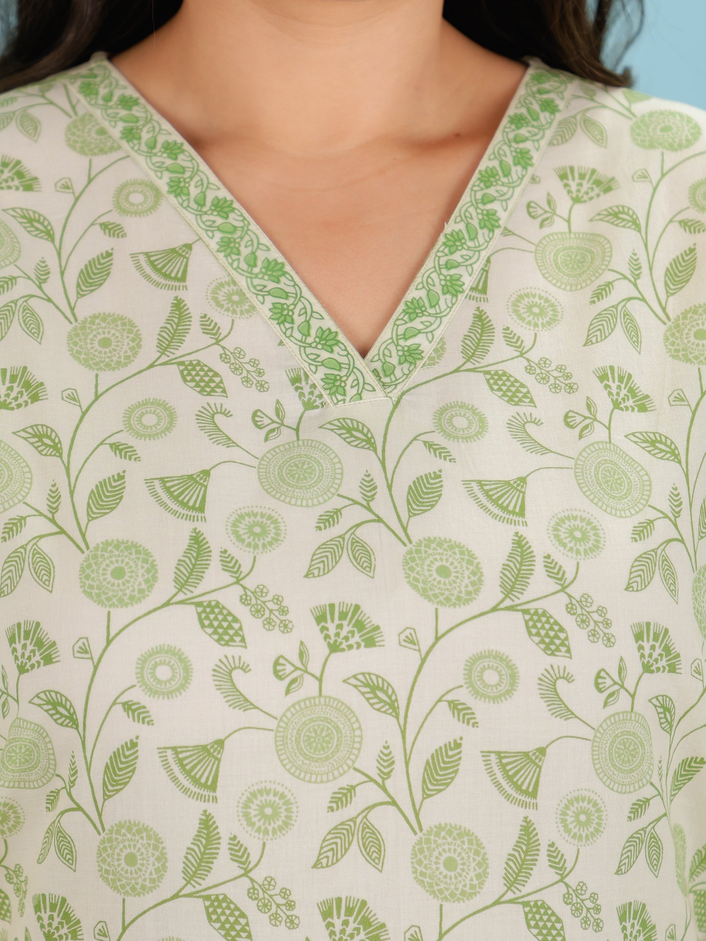 Soft Cotton Floral Kurta