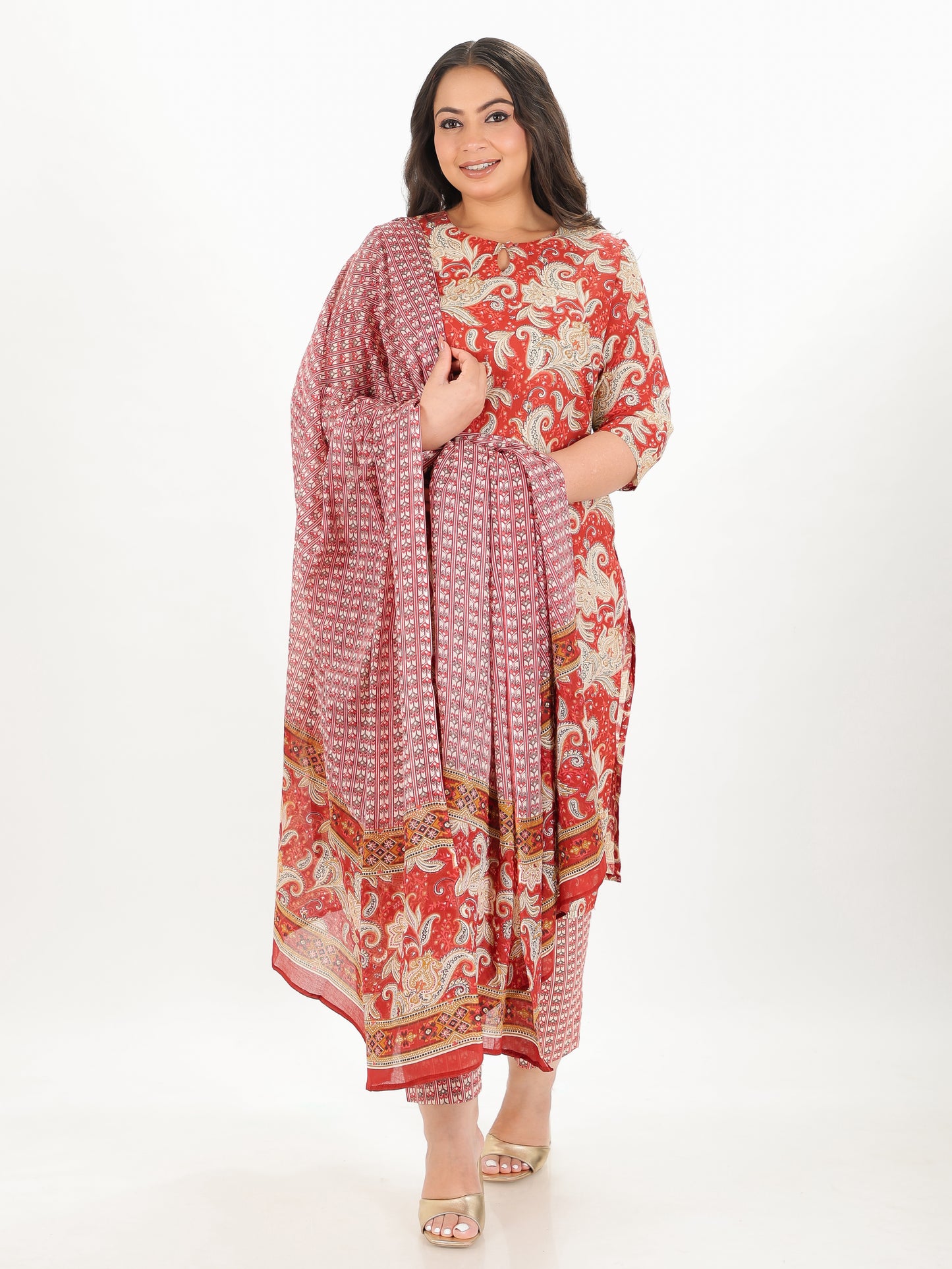 Soft Cotton Floral Kurta