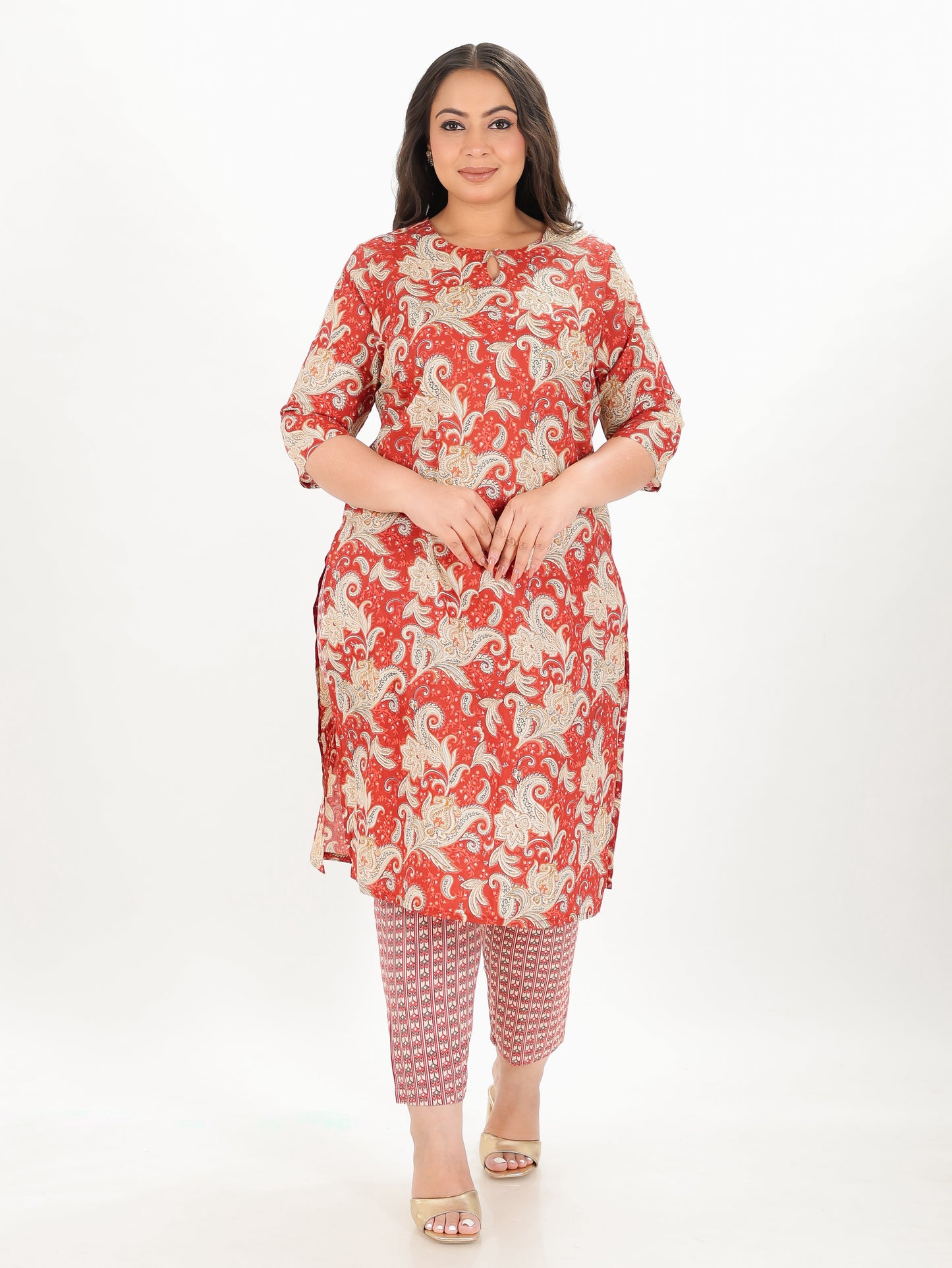 Soft Cotton Floral Kurta