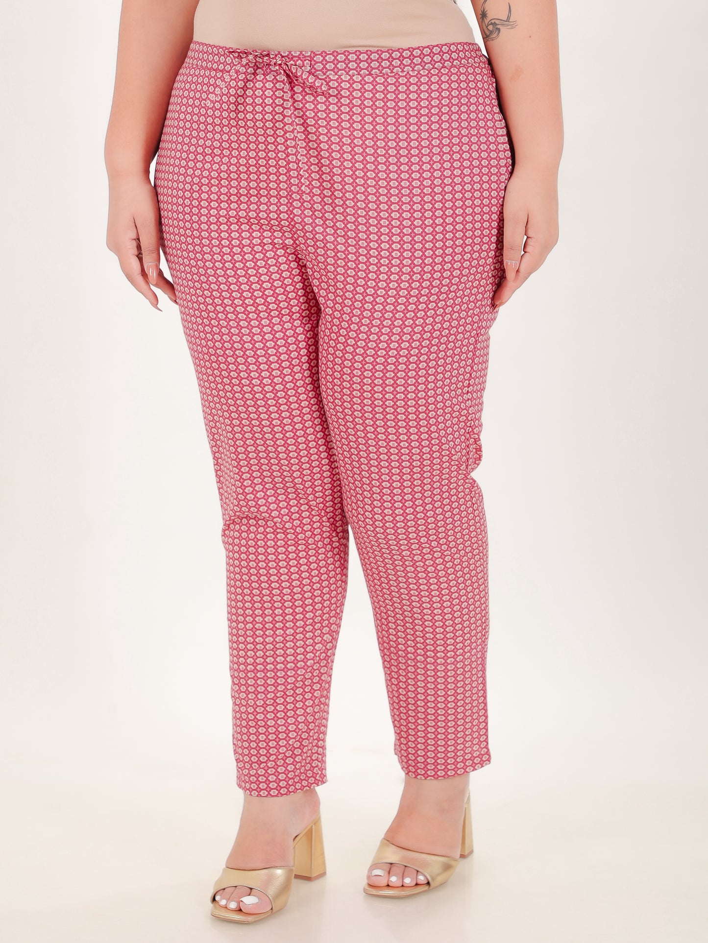 Soft Cotton Geometric Pant