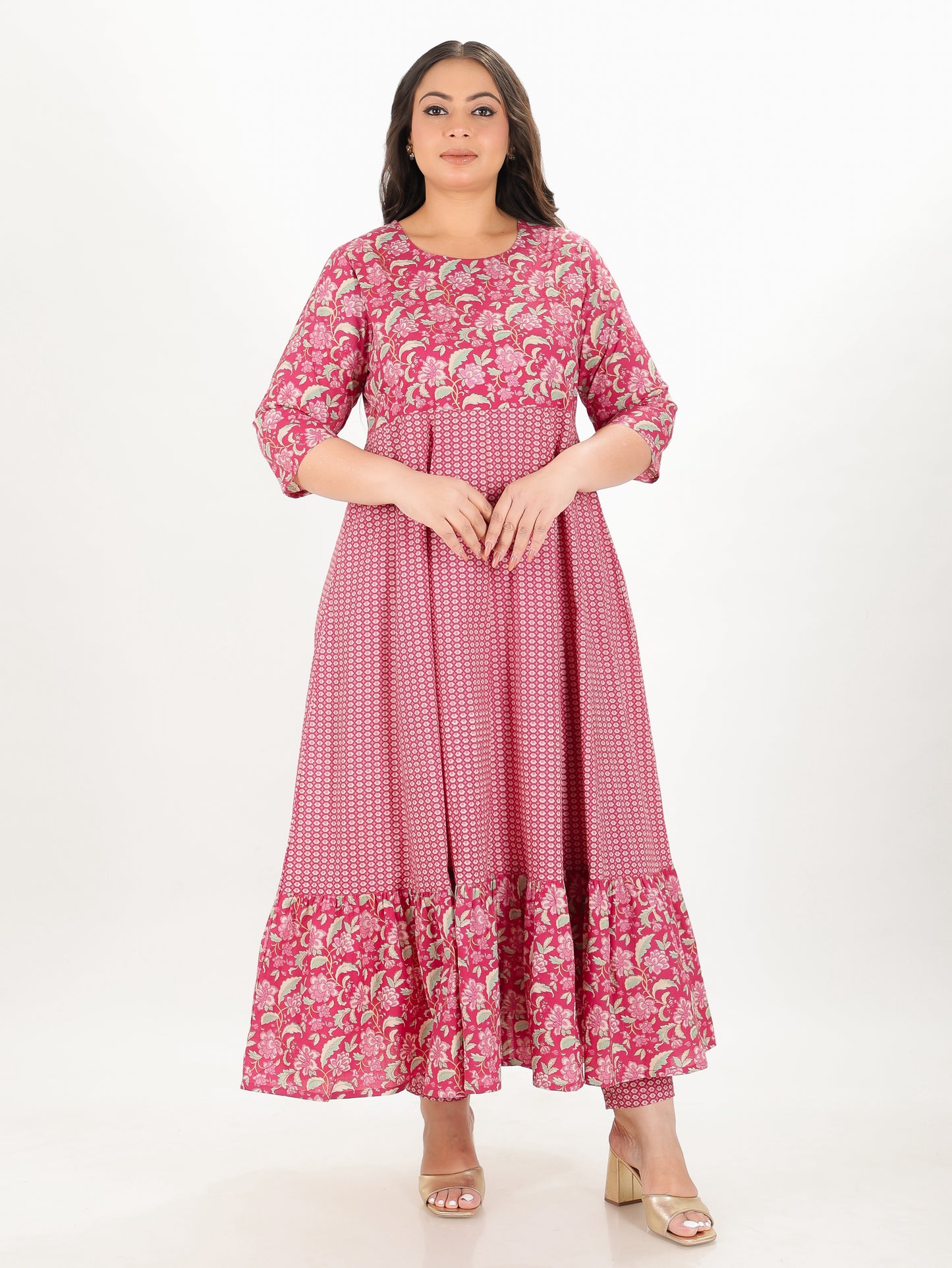 Soft Cotton Floral Kurta