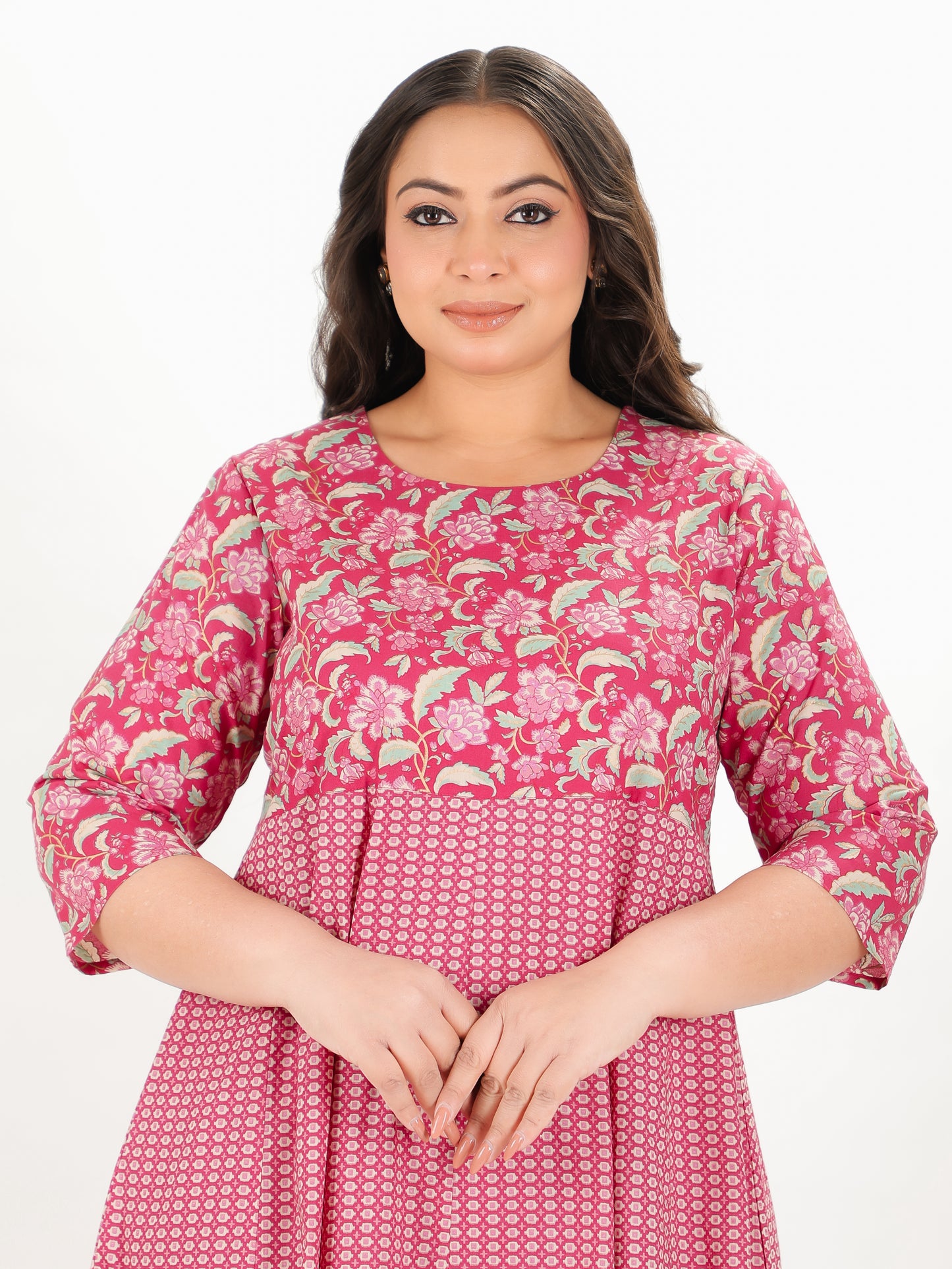 Soft Cotton Floral Kurta