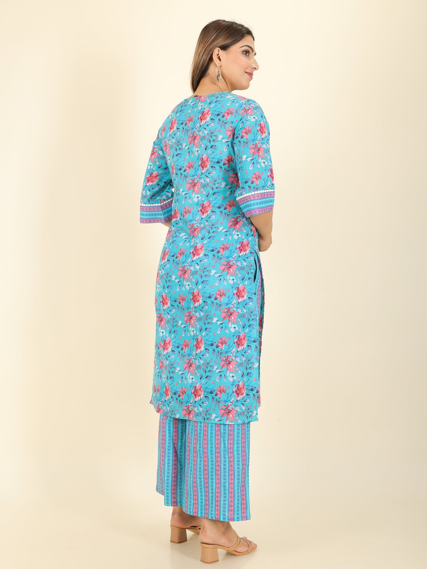 Soft Cotton Floral Kurta