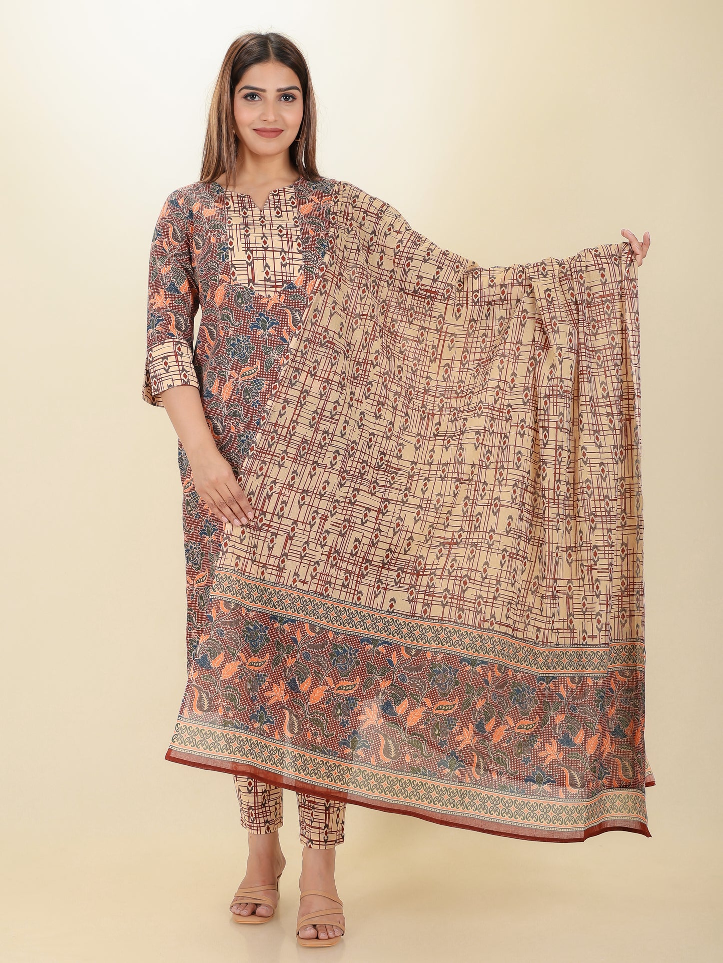 Soft Cotton Ikat Dupatta