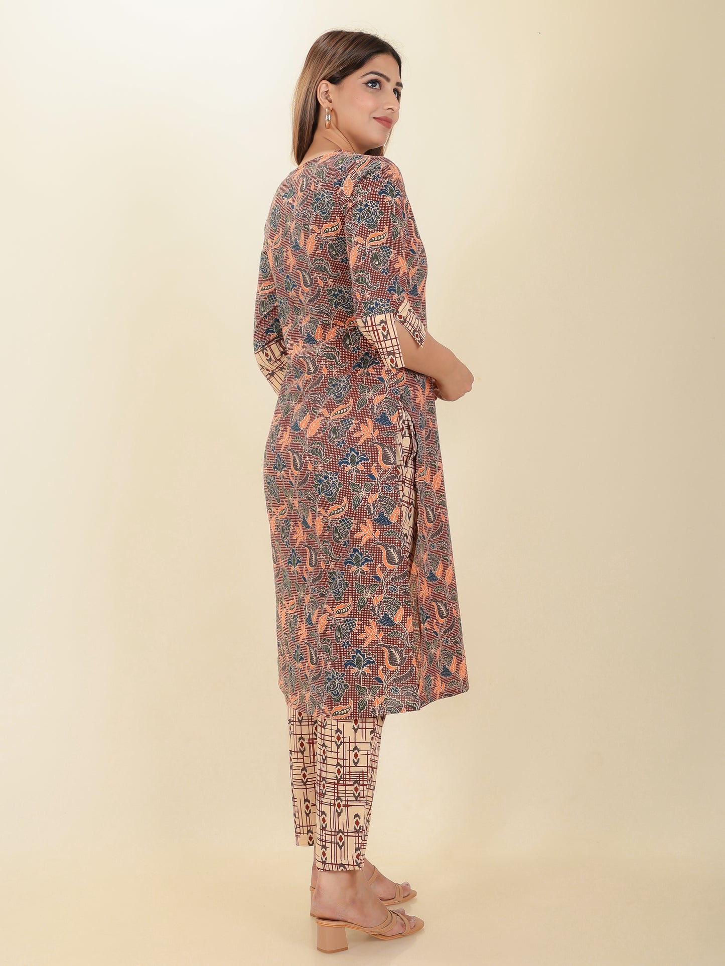 Soft Cotton Floral Kurta