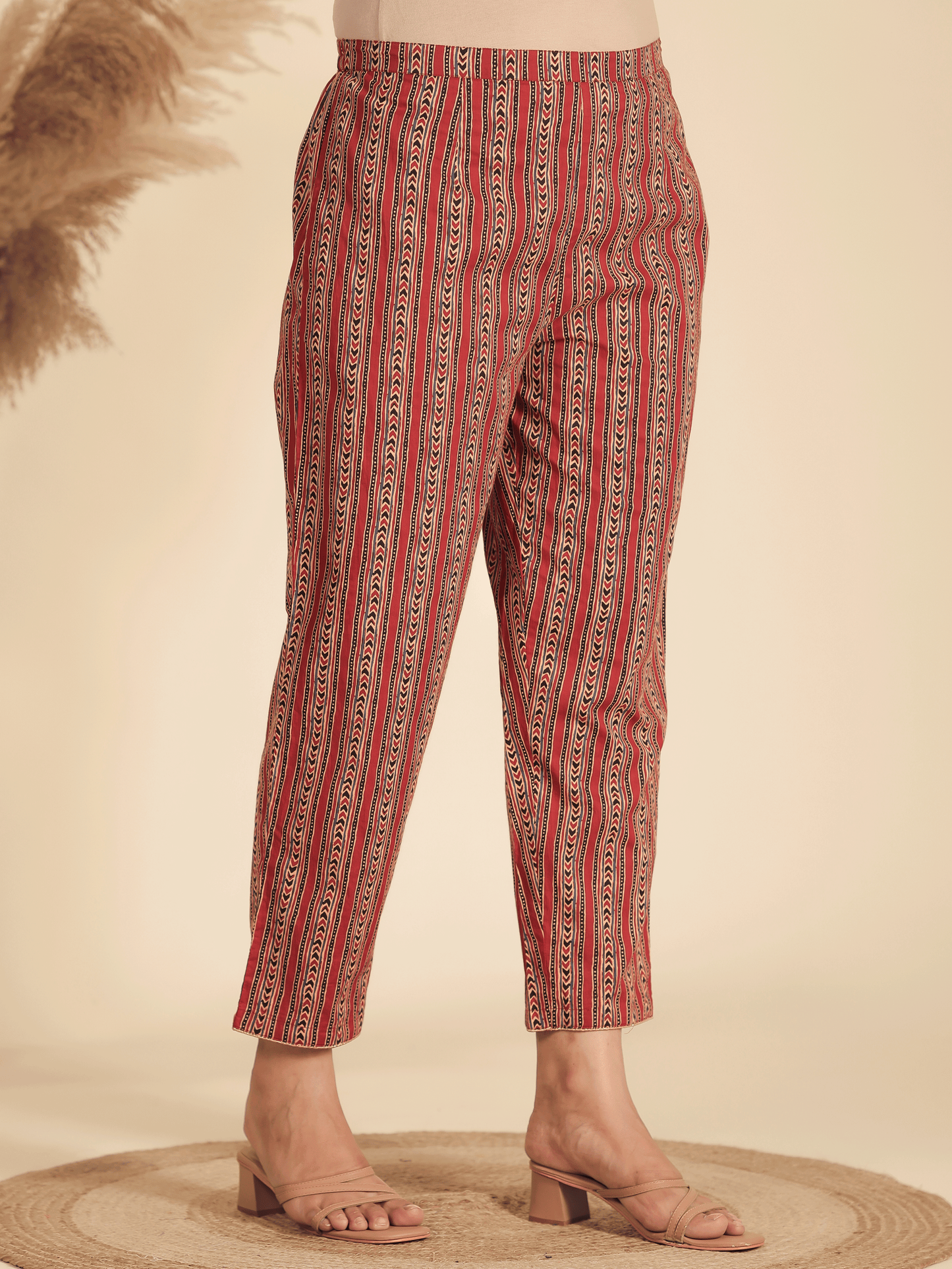 Soft Cotton Striped Pant