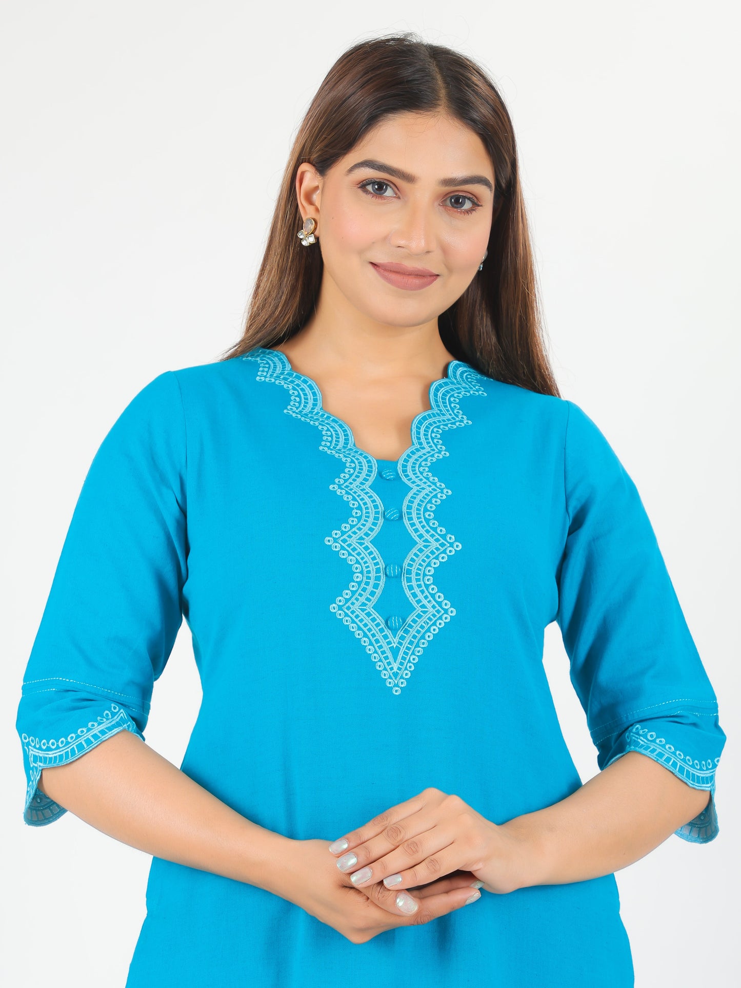 Linen Cotton Solid Kurta