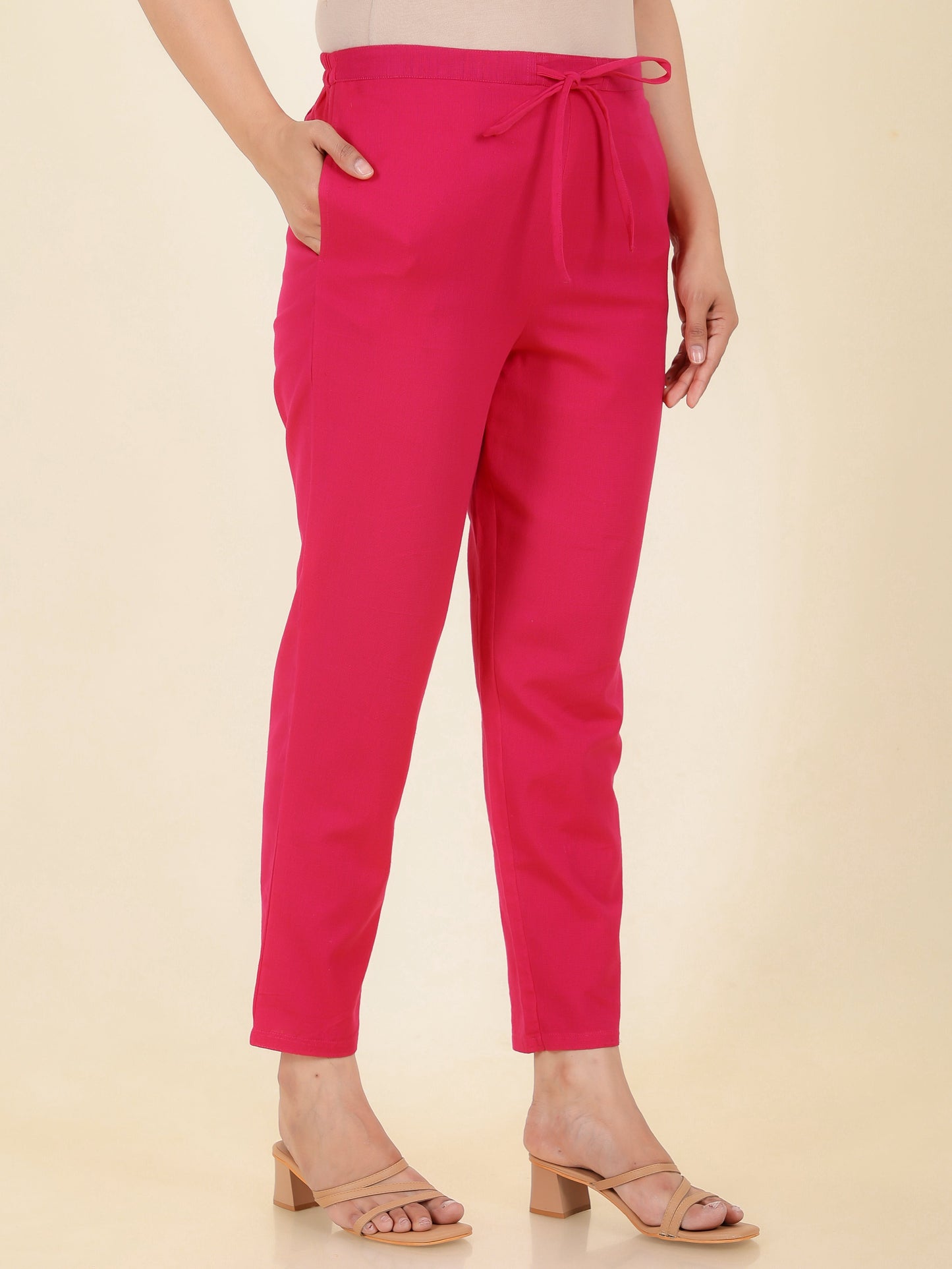 Linen Cotton Solid Pant