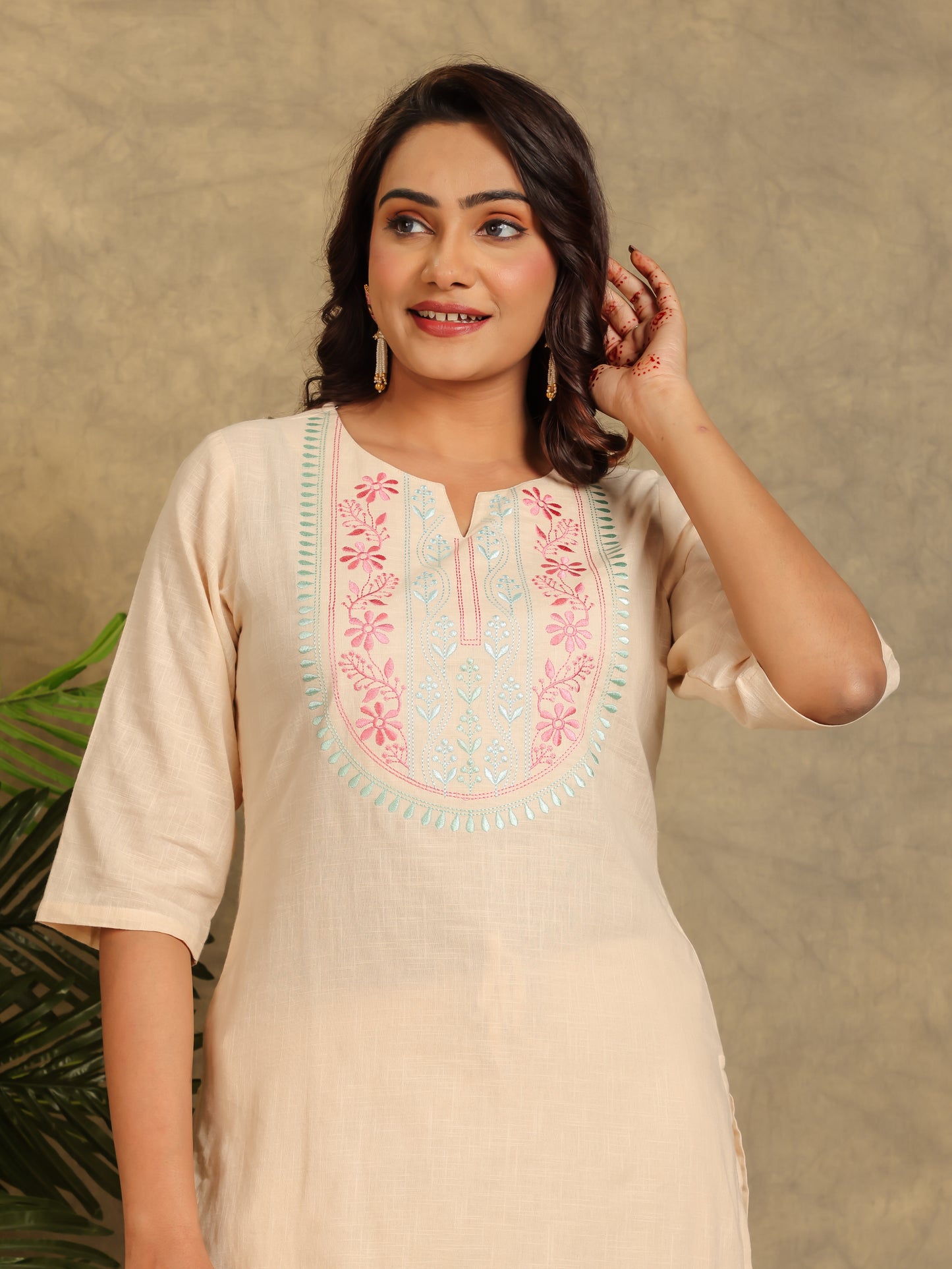 Khadi Cotton Solid Kurta