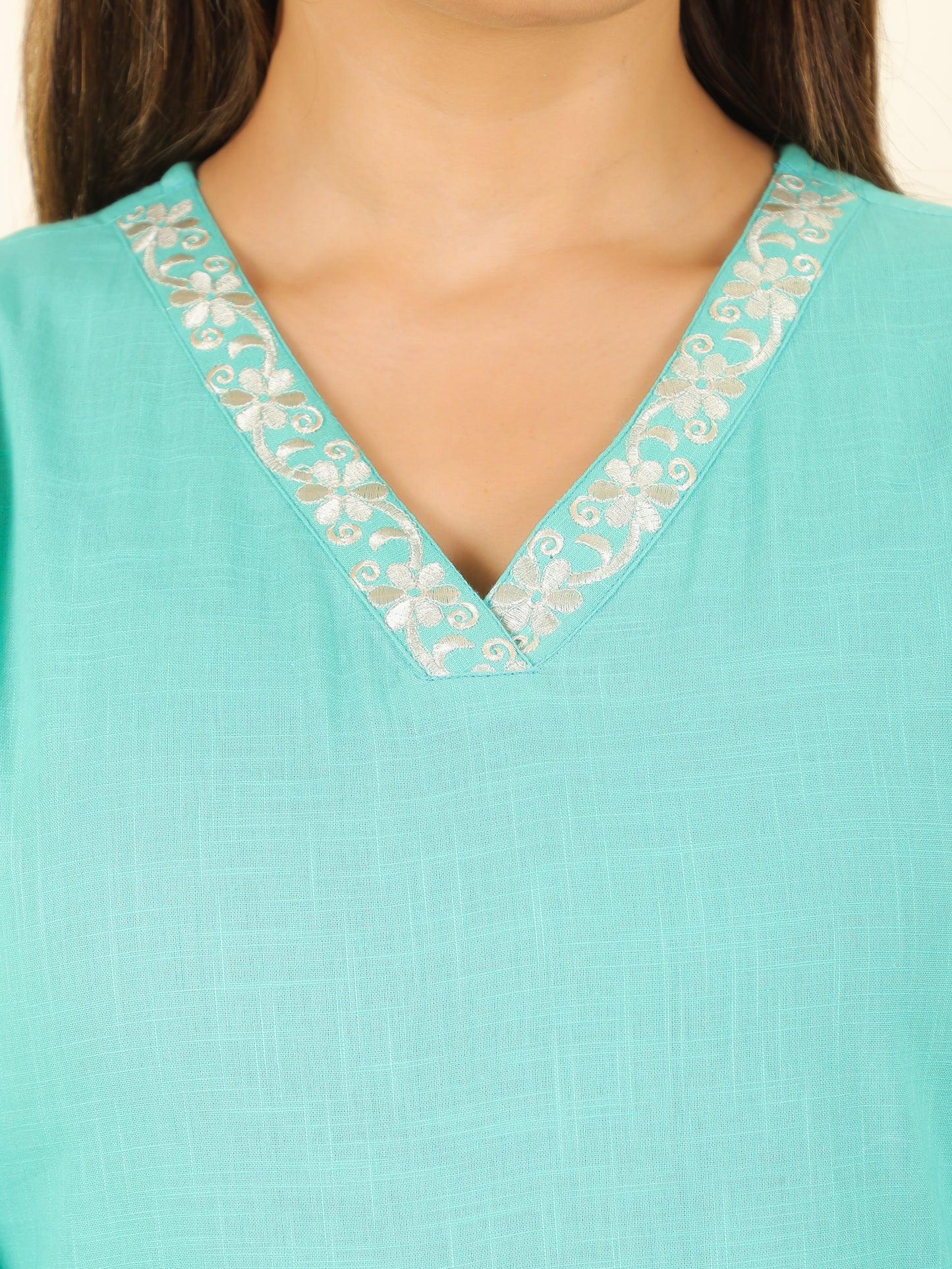 Khadi Cotton Solid Kurta