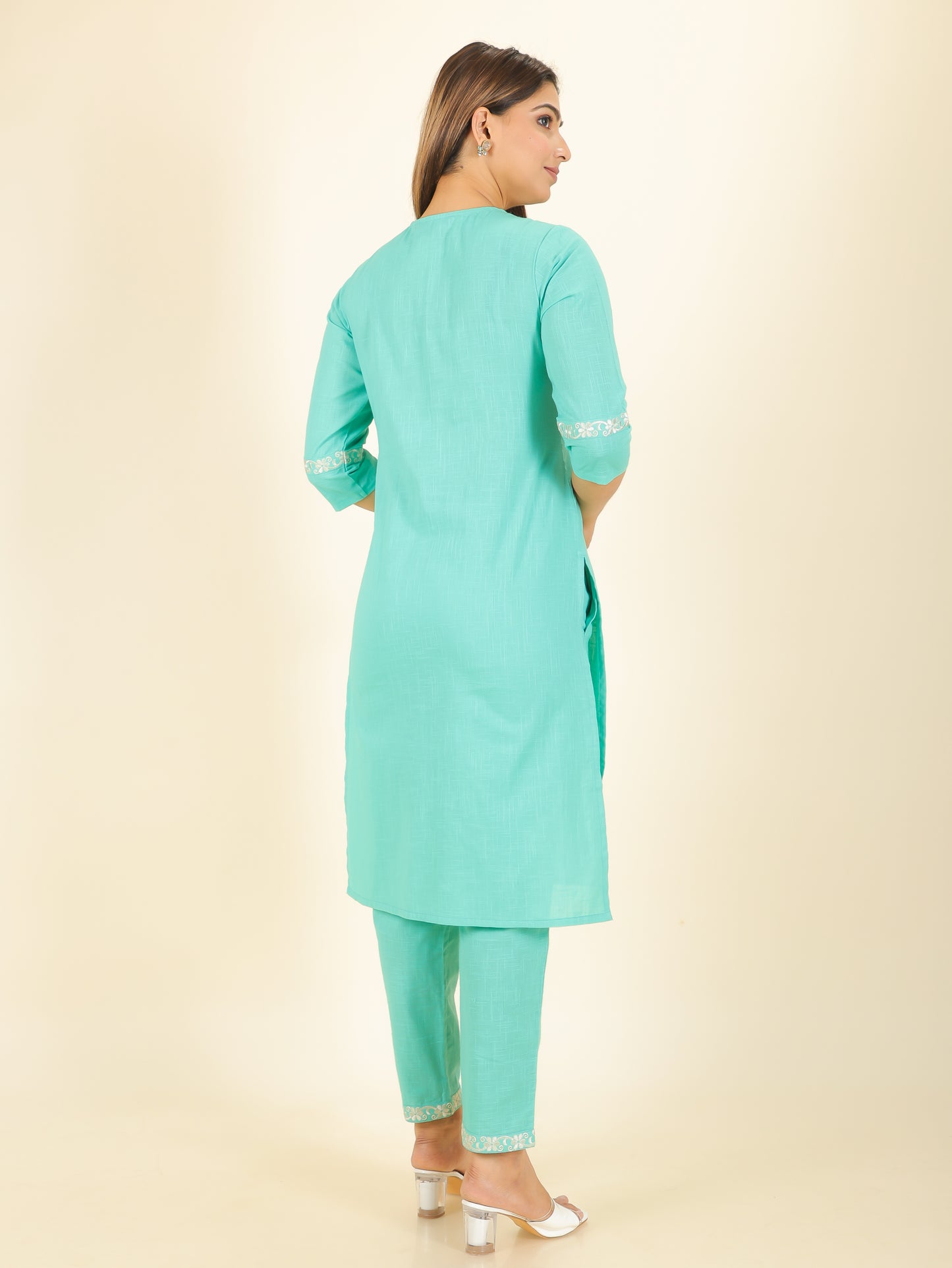 Khadi Cotton Solid Kurta