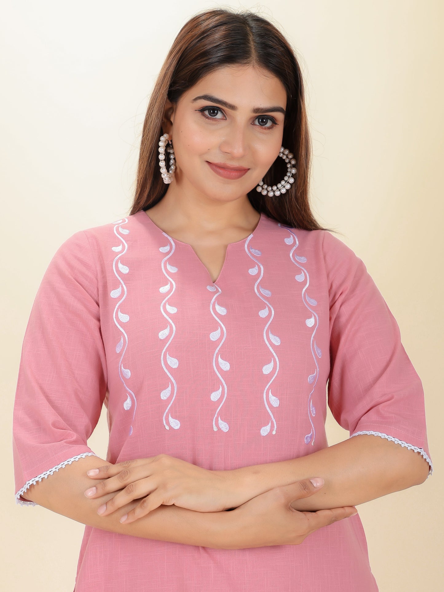 Khadi Cotton Solid Kurta