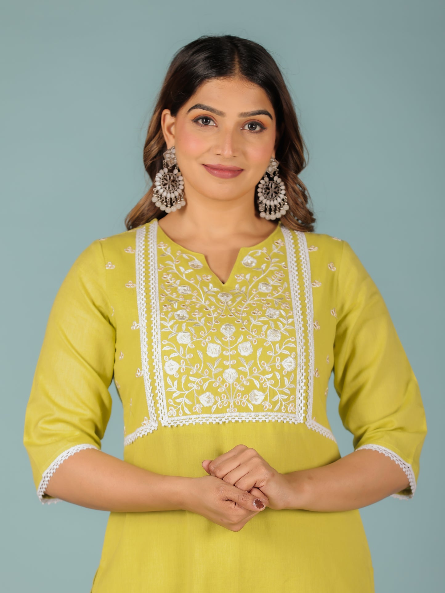 Linen Cotton Solid Kurta