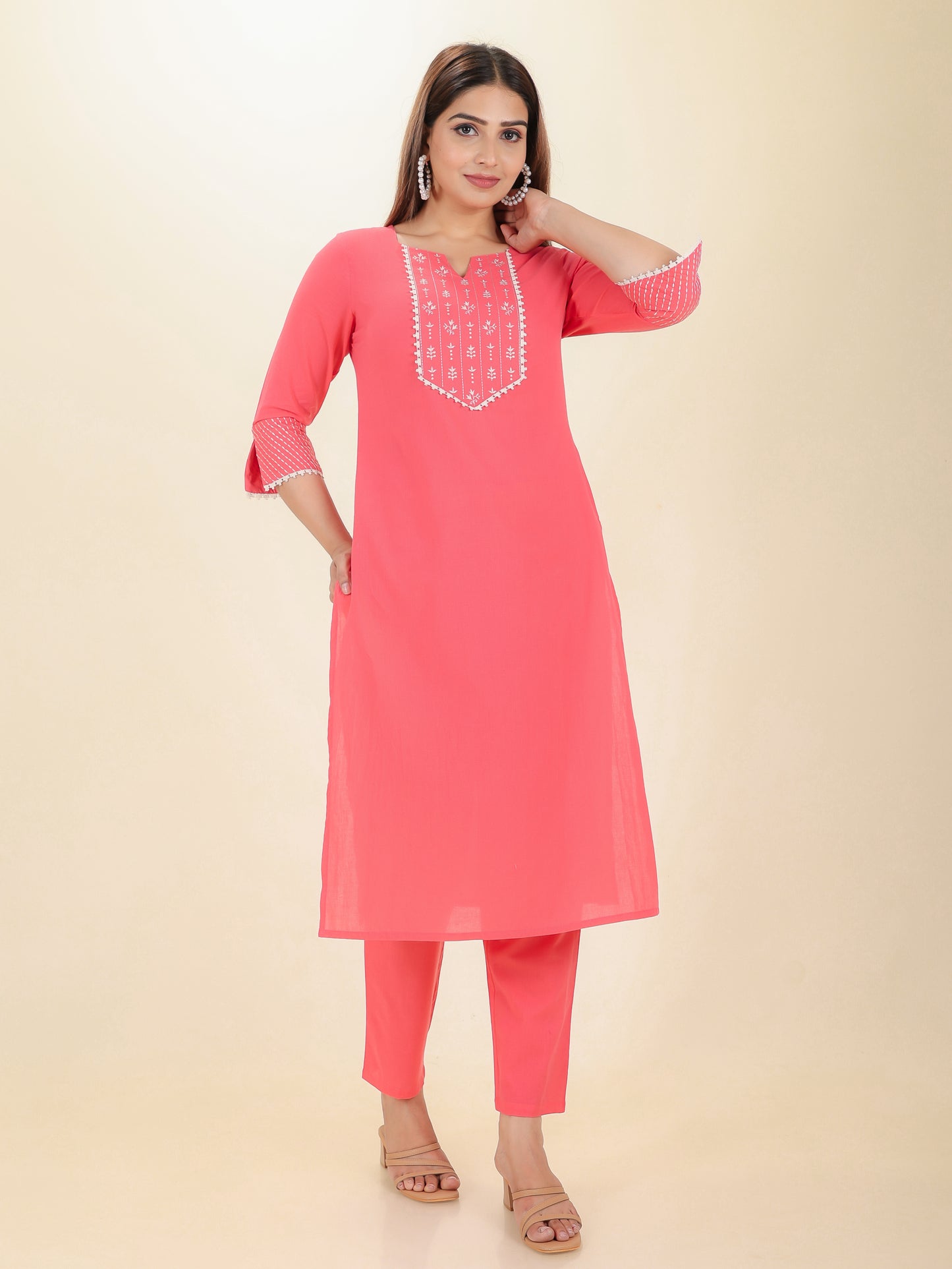 Soft Cotton Solid Kurta