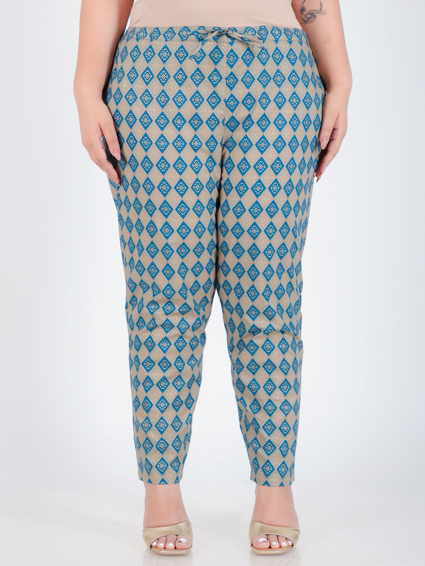 Soft Cotton Geometric Pant