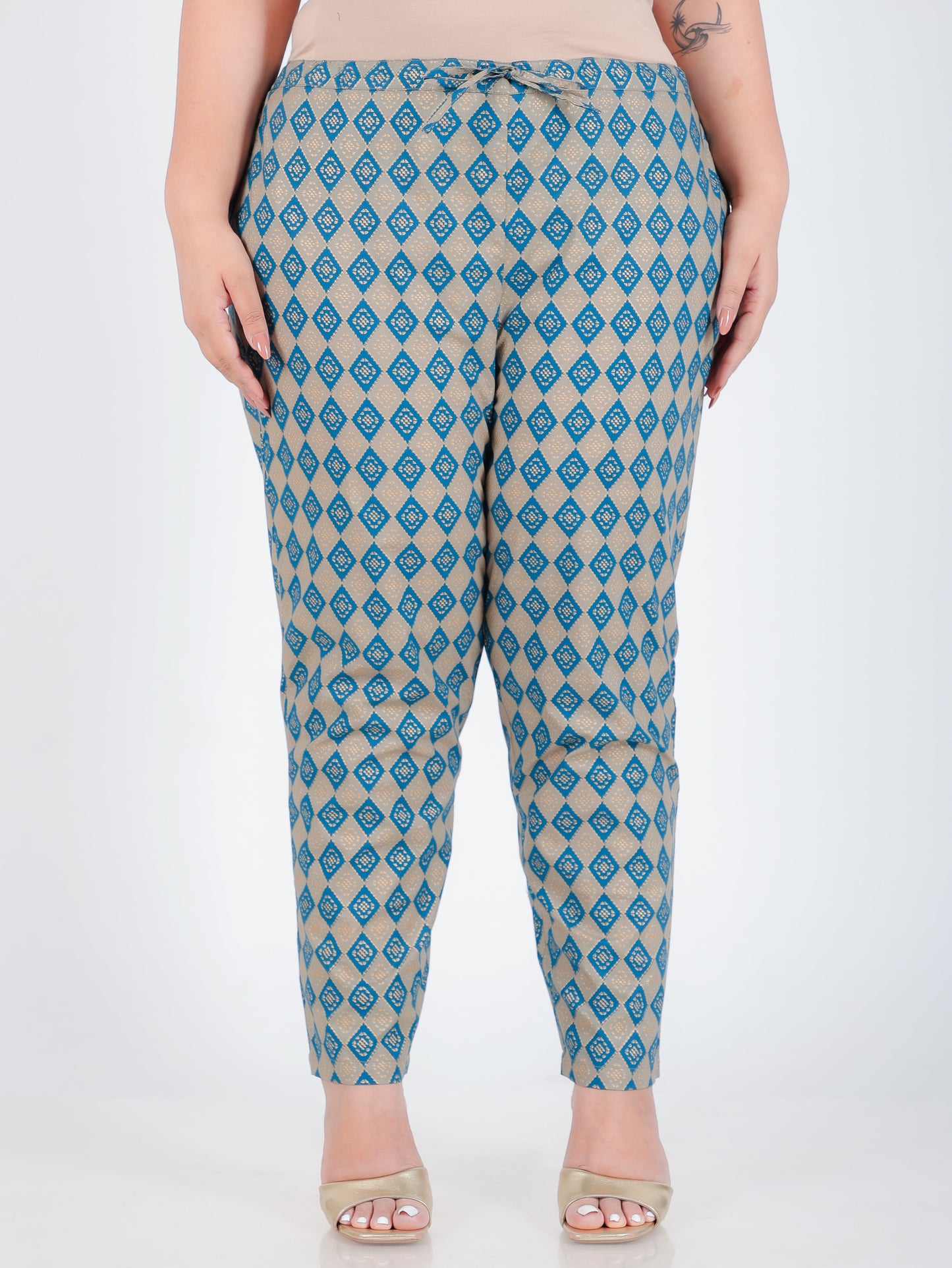 Soft Cotton Geometric Pant