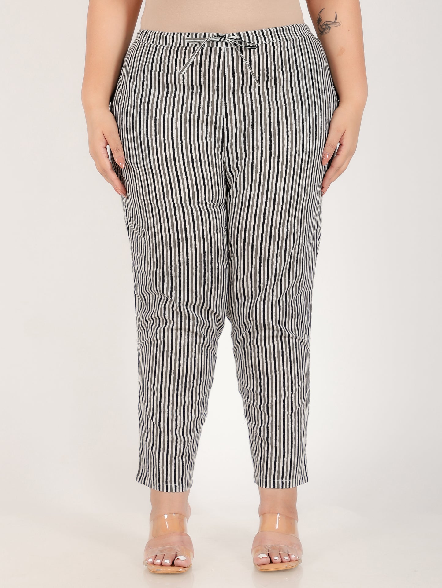 Soft Cotton Striped Pant