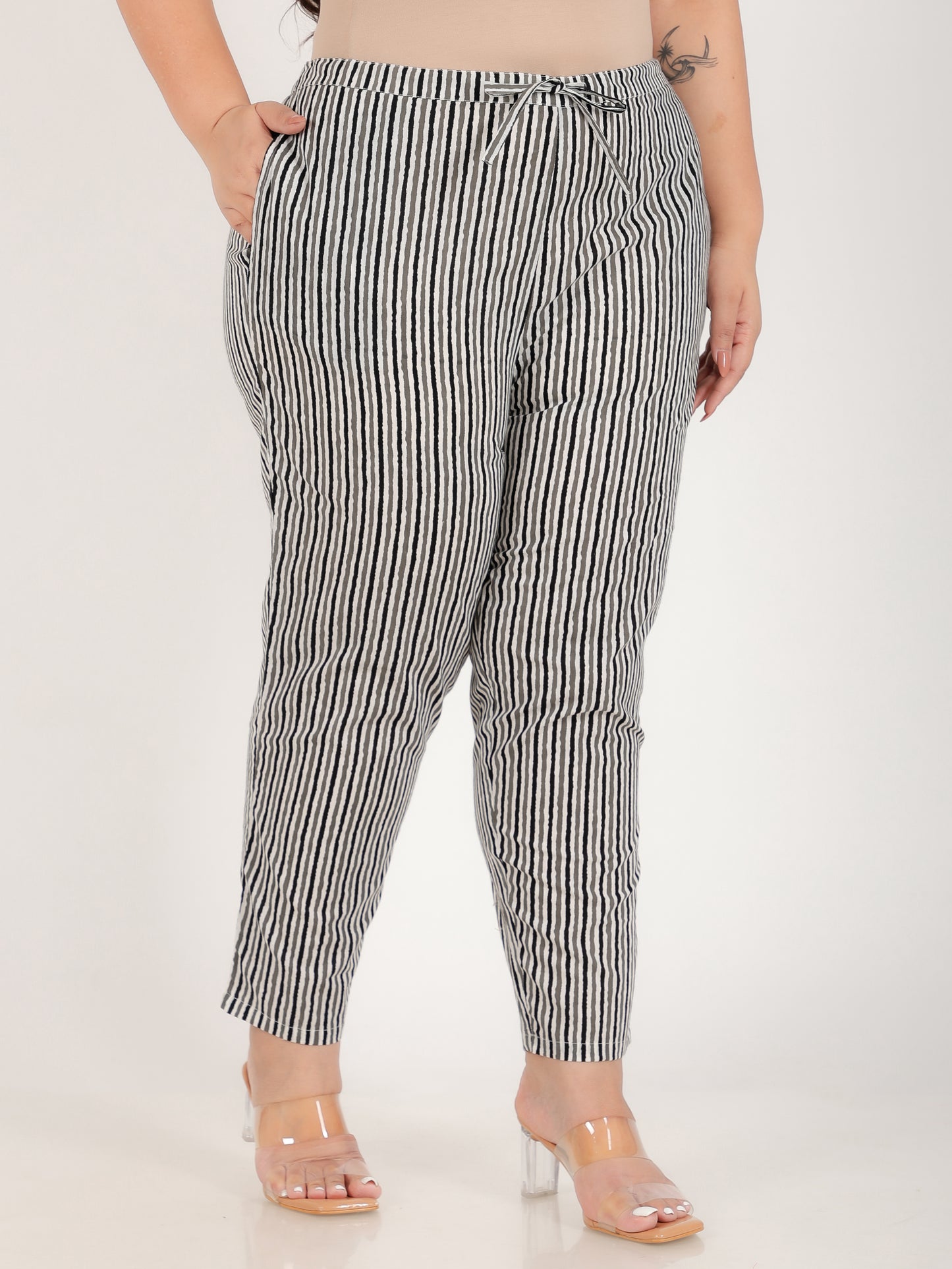 Soft Cotton Striped Pant