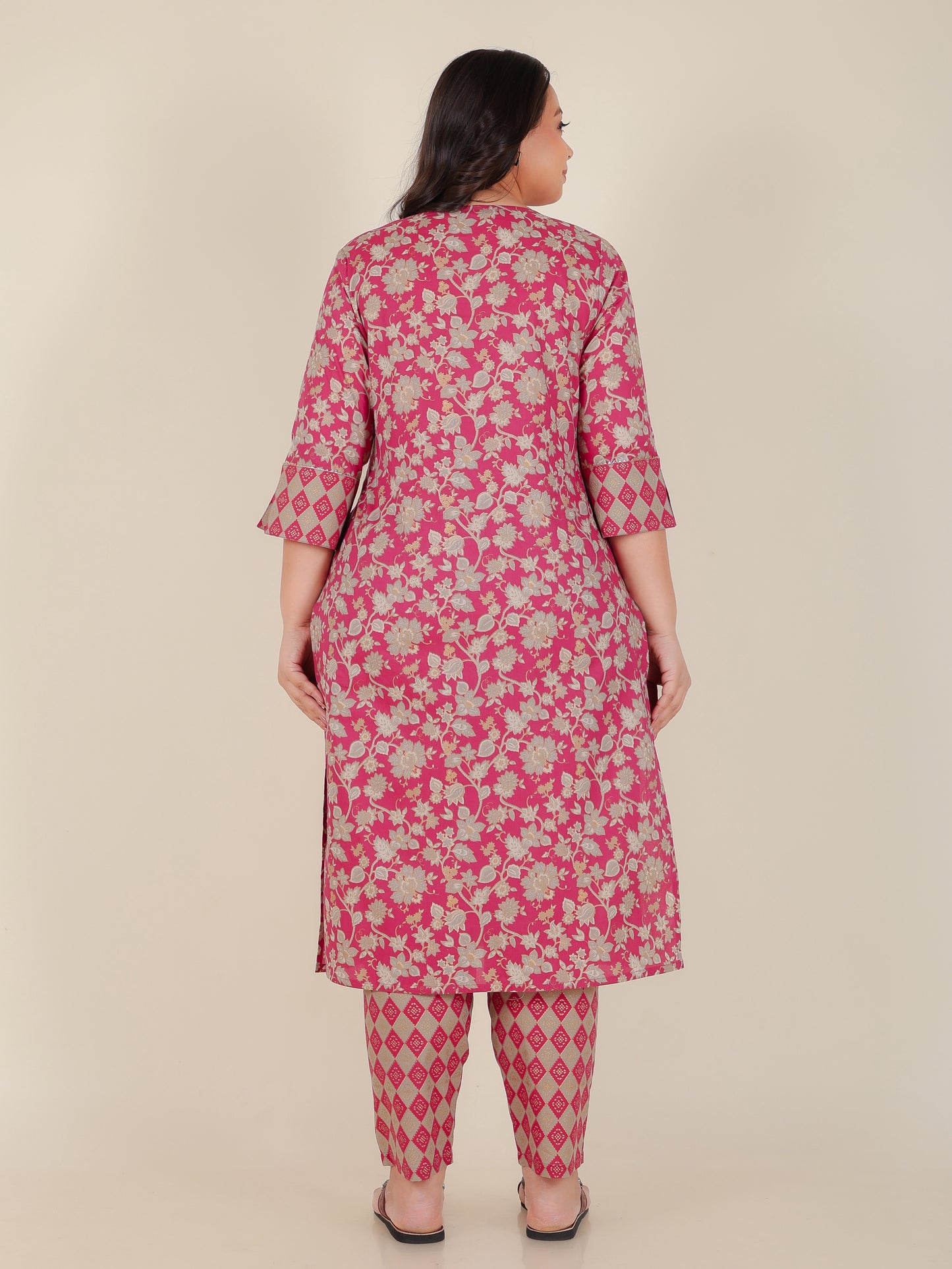 Soft Cotton Floral Kurta