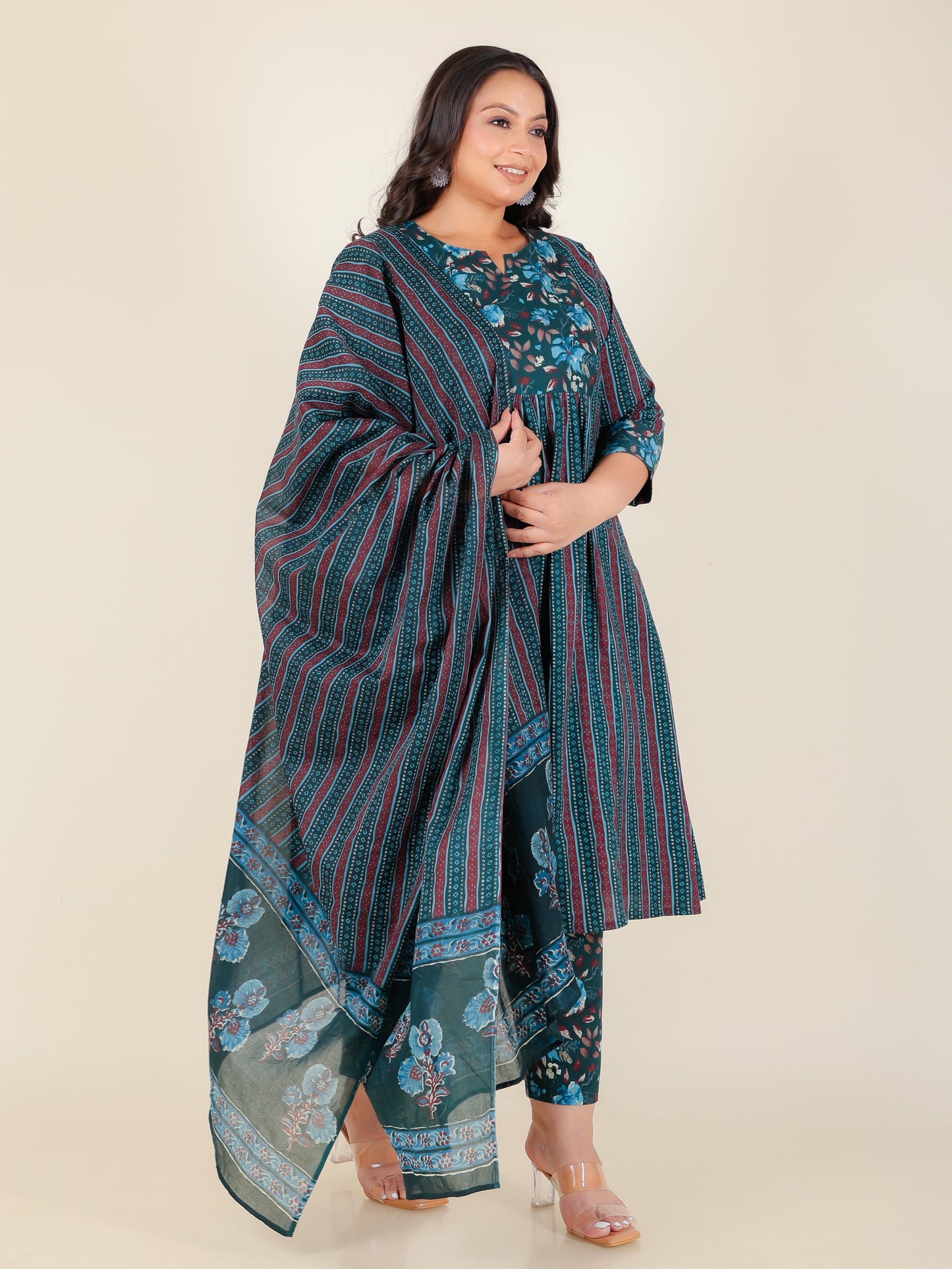 Soft Cotton Bandhani Kurta