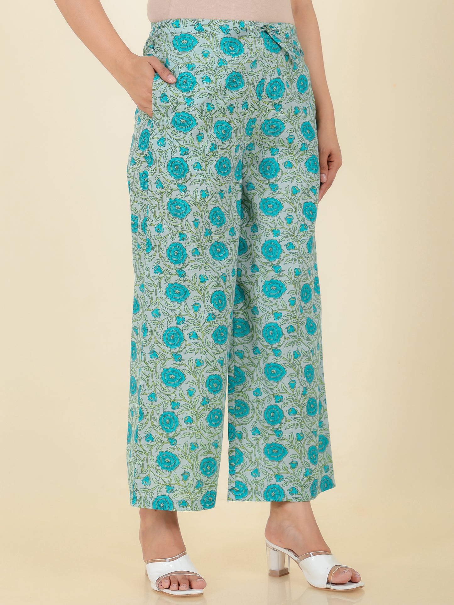 Soft Cotton Floral Palazzo