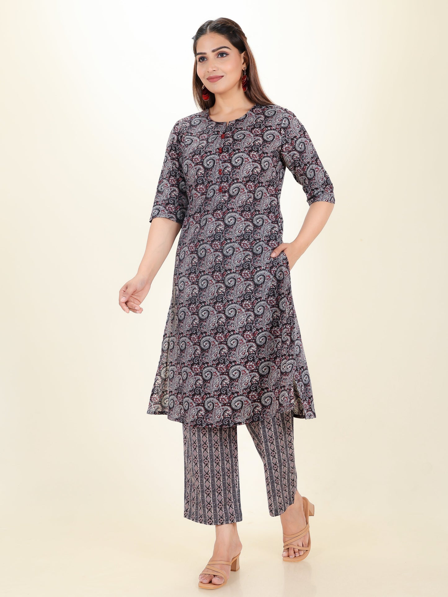 Soft Cotton Paisley Kurta