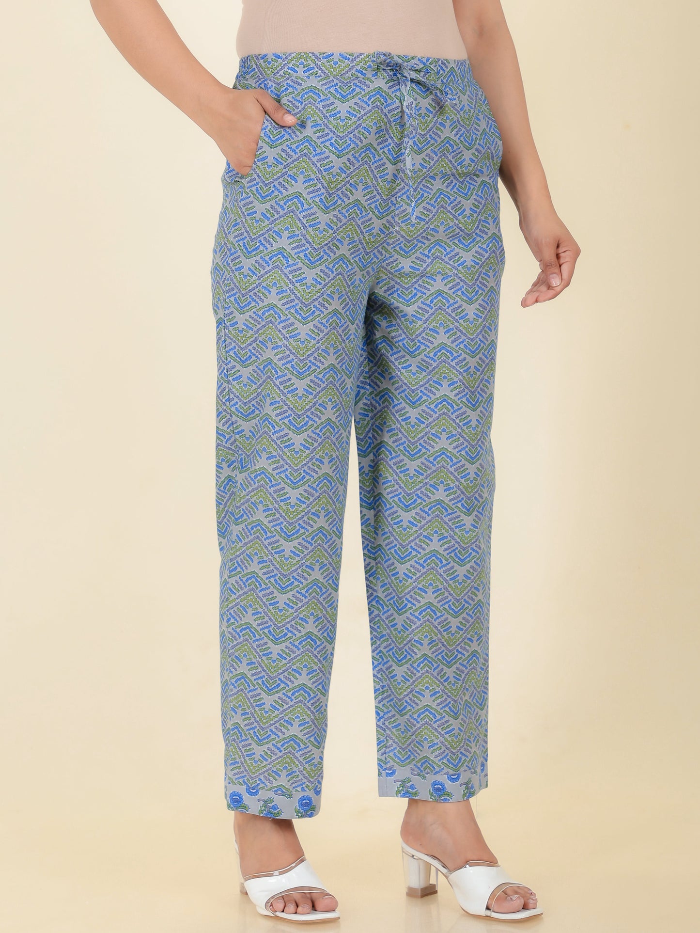 Soft Cotton Chevron Pant