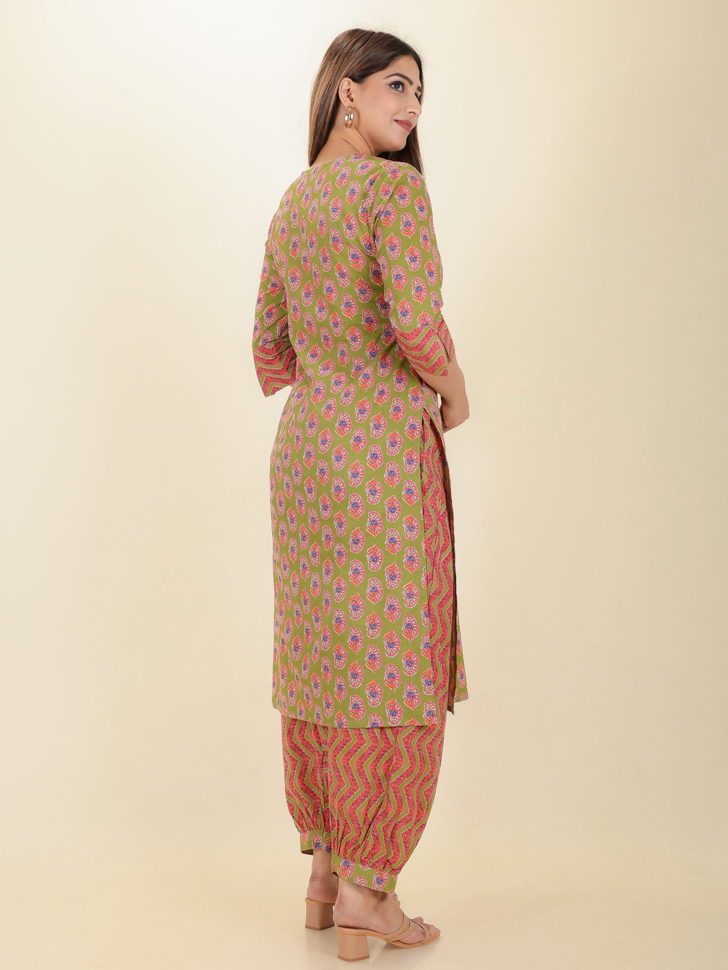 Soft Cotton Floral Kurta