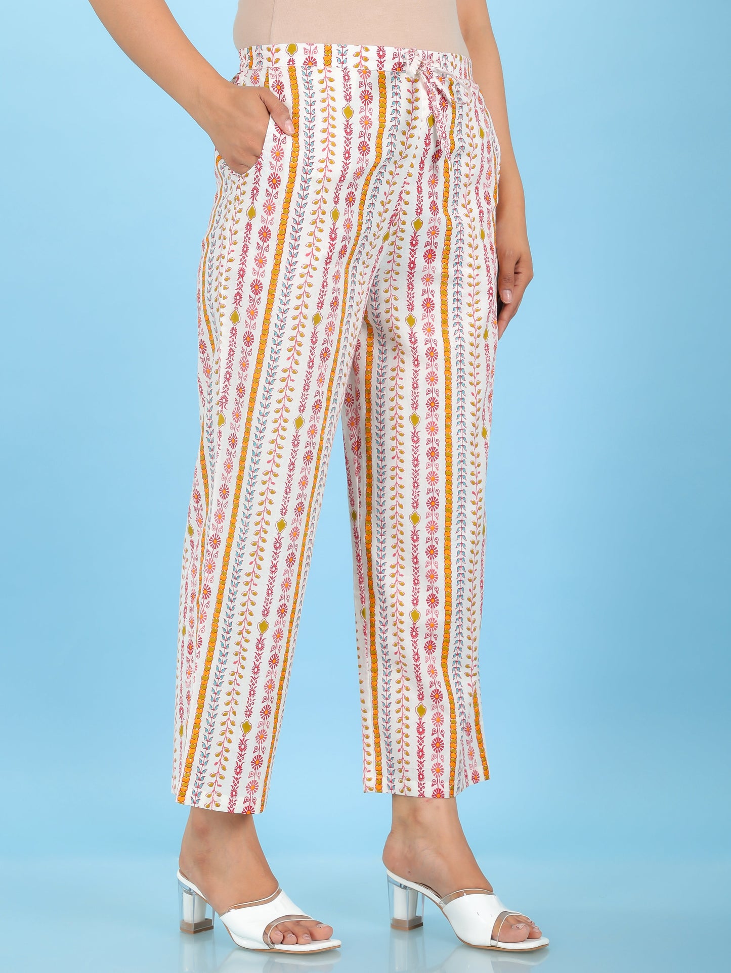 Soft Cotton Striped Pant