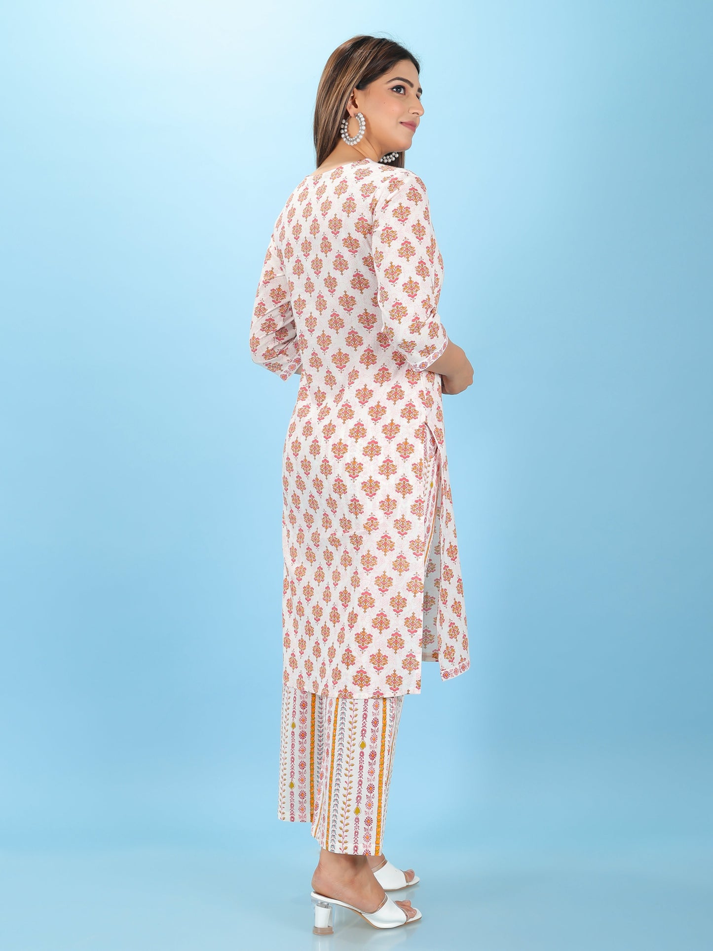 Soft Cotton Floral Kurta