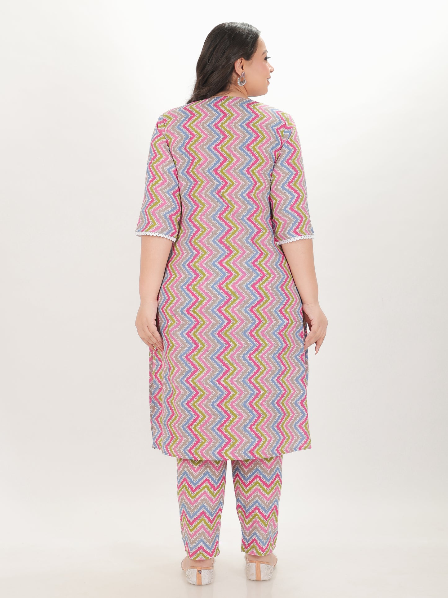 Soft Cotton Chevron Kurta