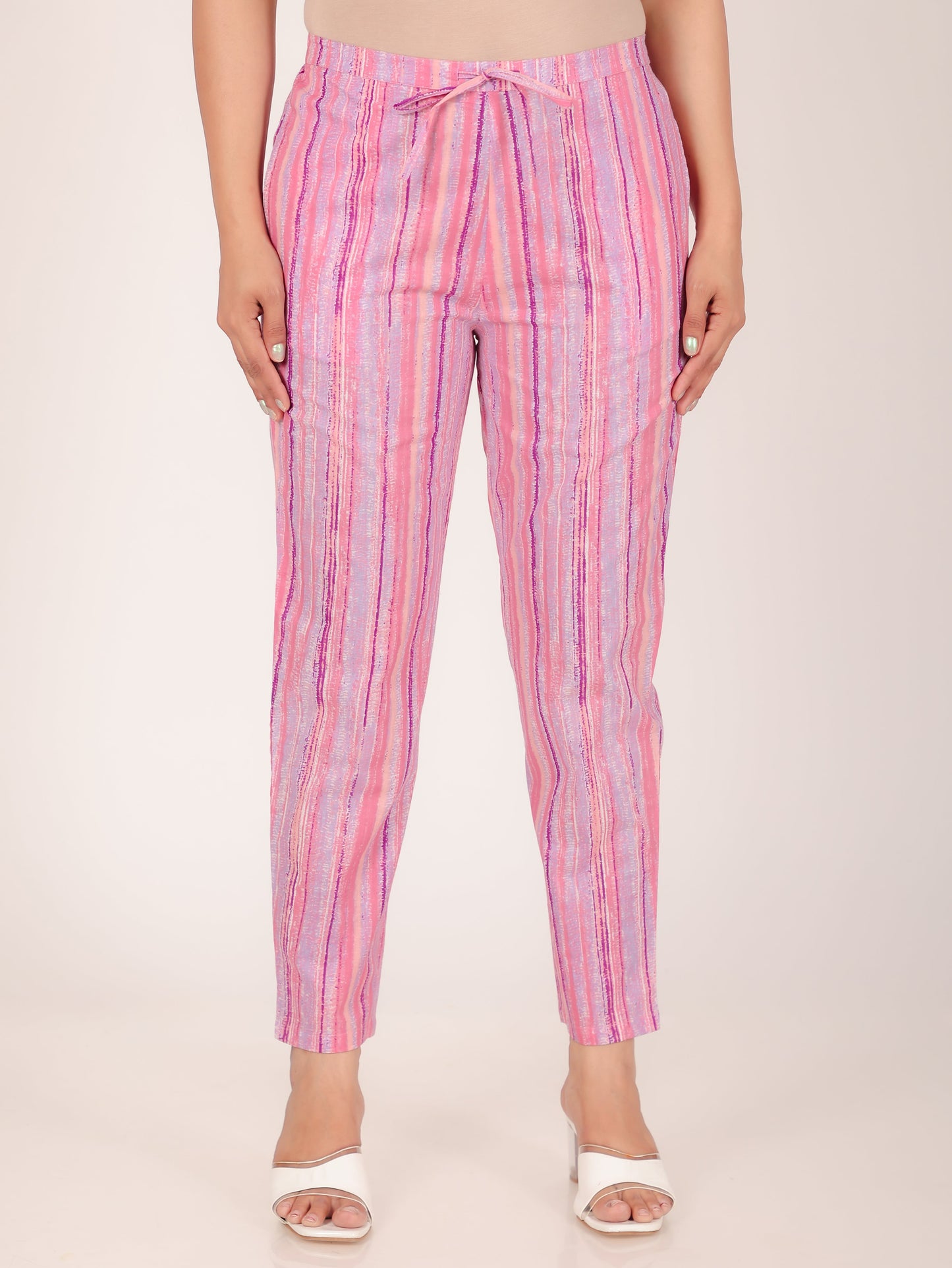 Soft Cotton Striped Pant