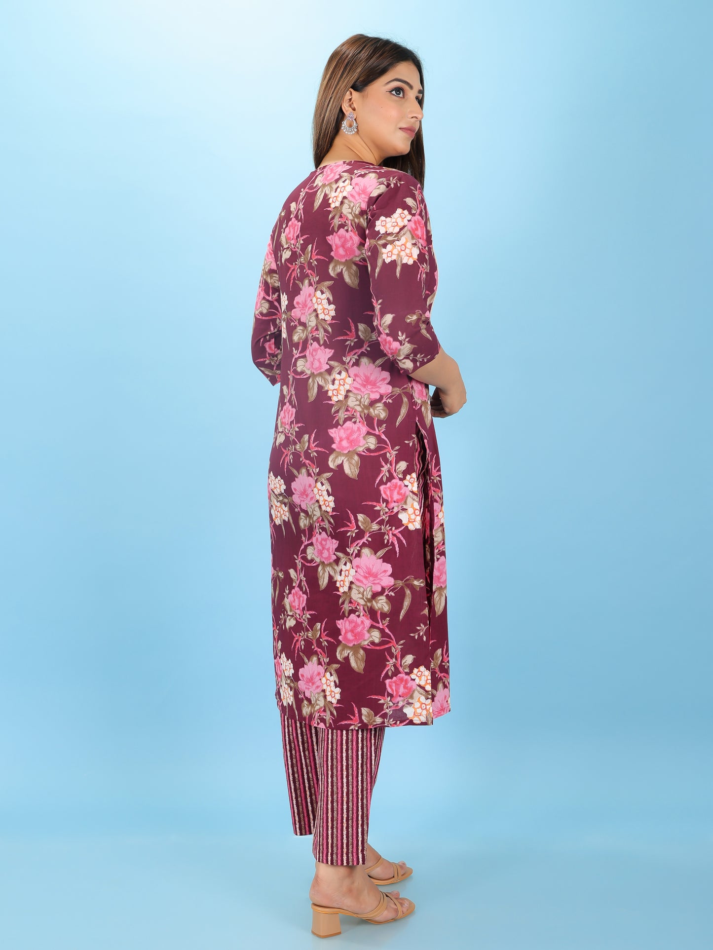 Soft Cotton Floral Kurta