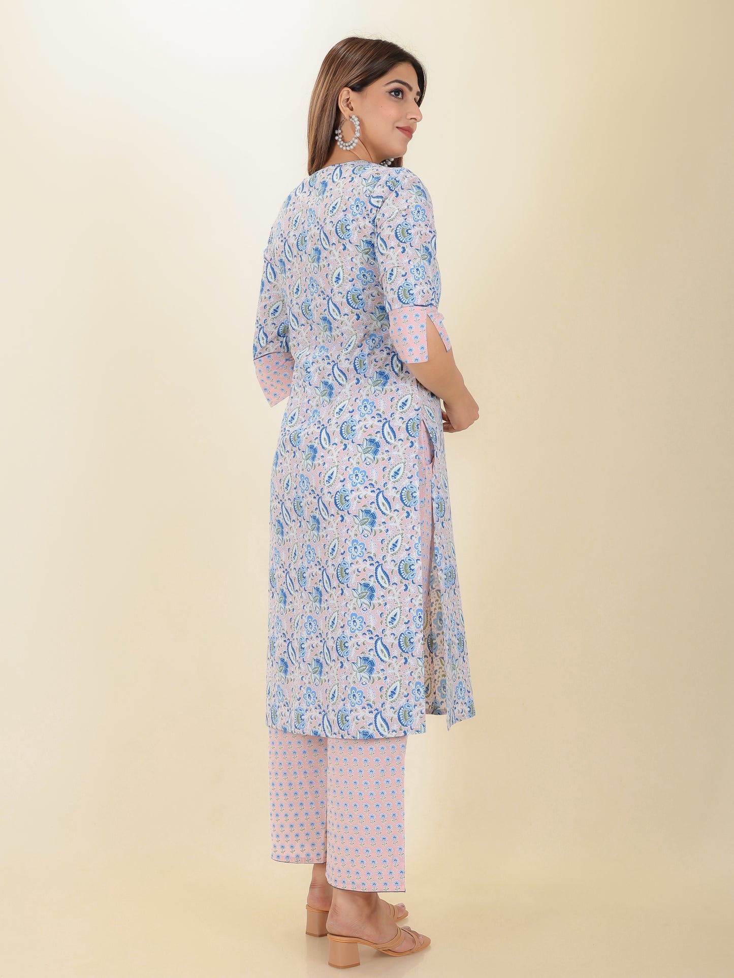 Soft Cotton Floral Kurta