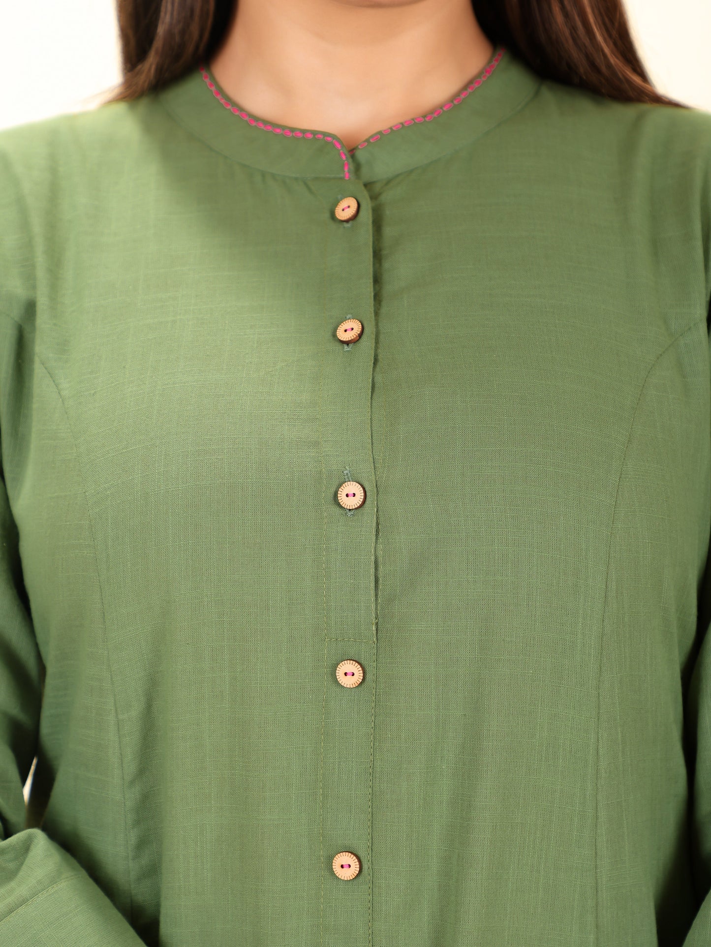 Khadi Cotton Solid Kurta