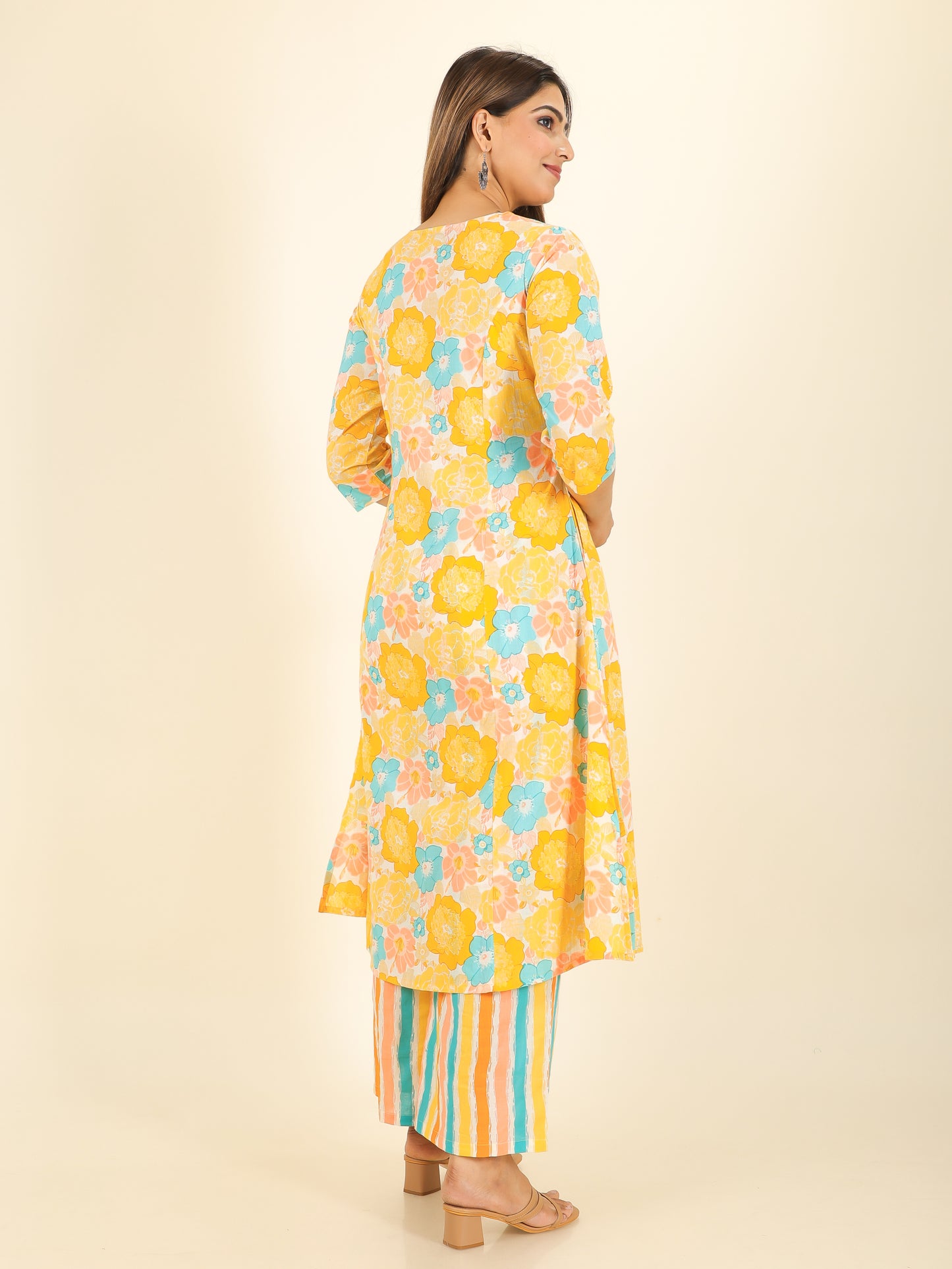 Soft Cotton Floral Kurta