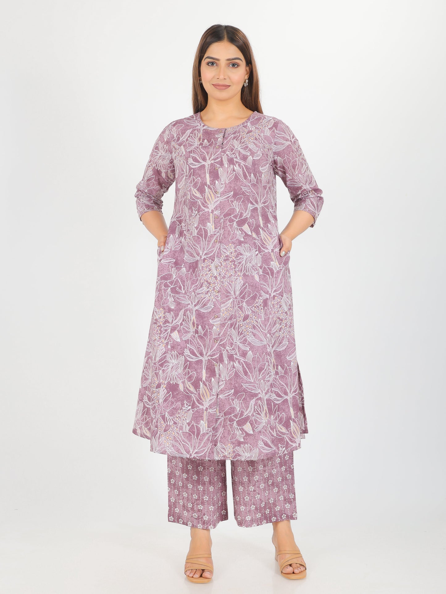 Soft Cotton Floral Kurta