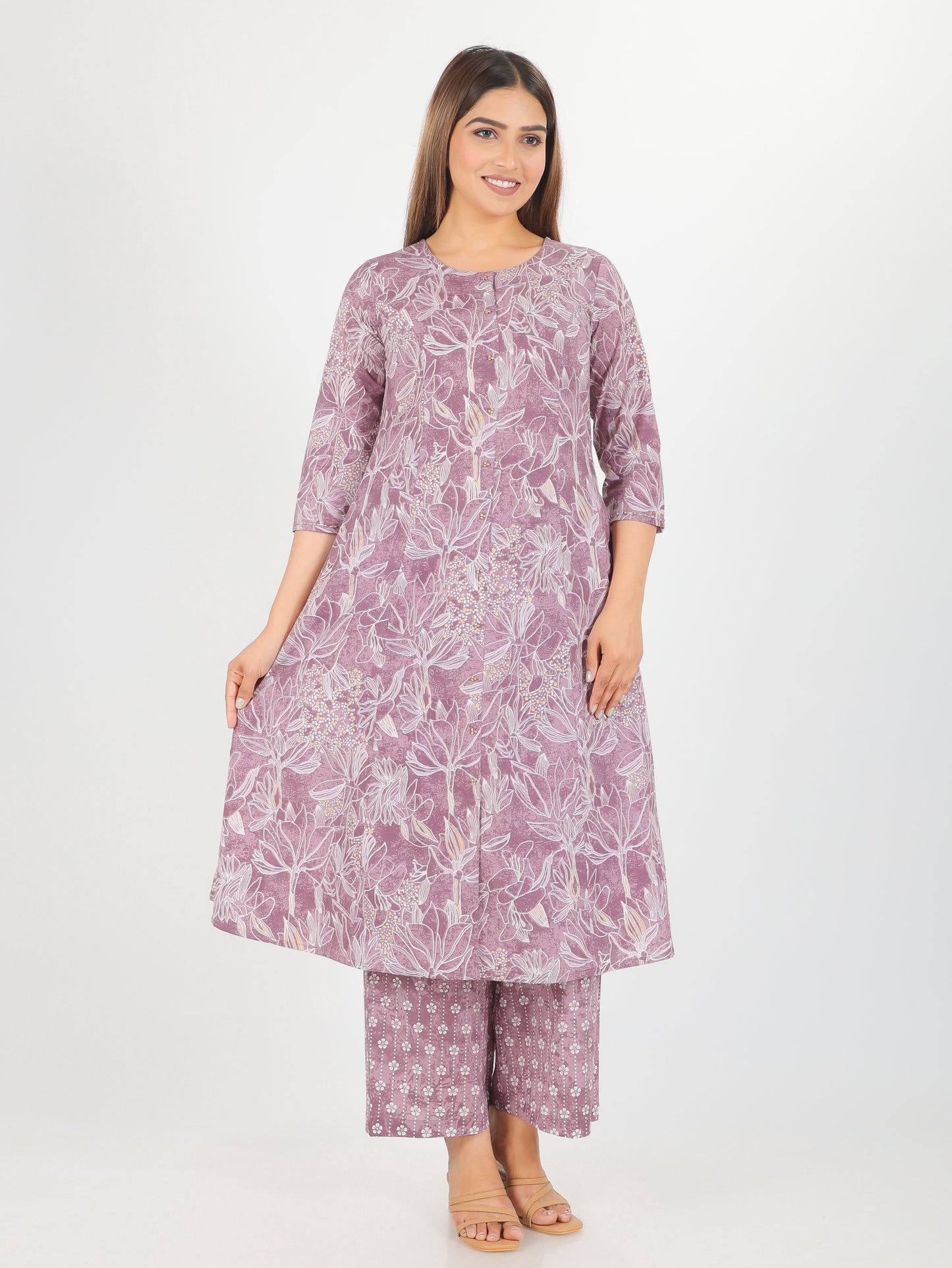 Soft Cotton Floral Kurta