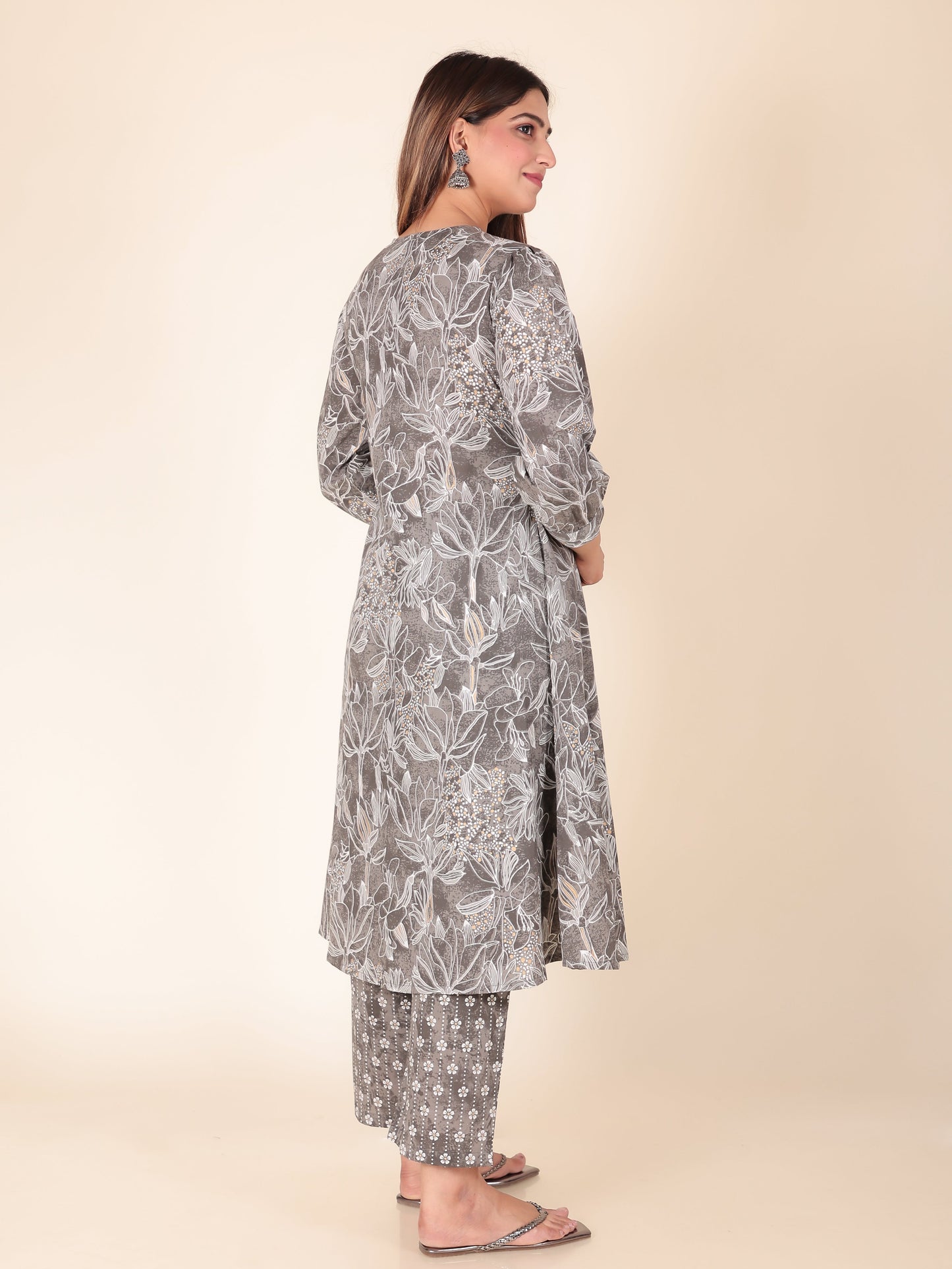 Soft Cotton Floral Kurta