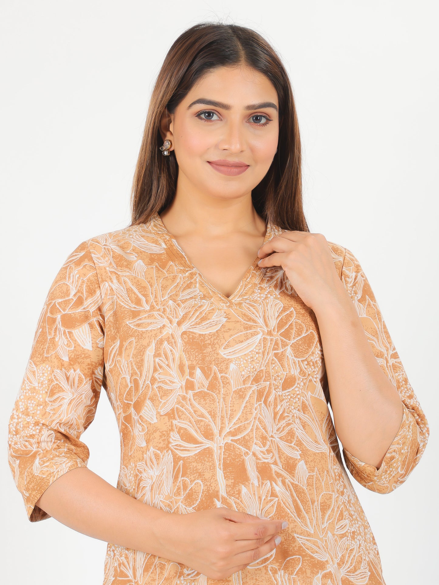 Soft Cotton Floral Kurta