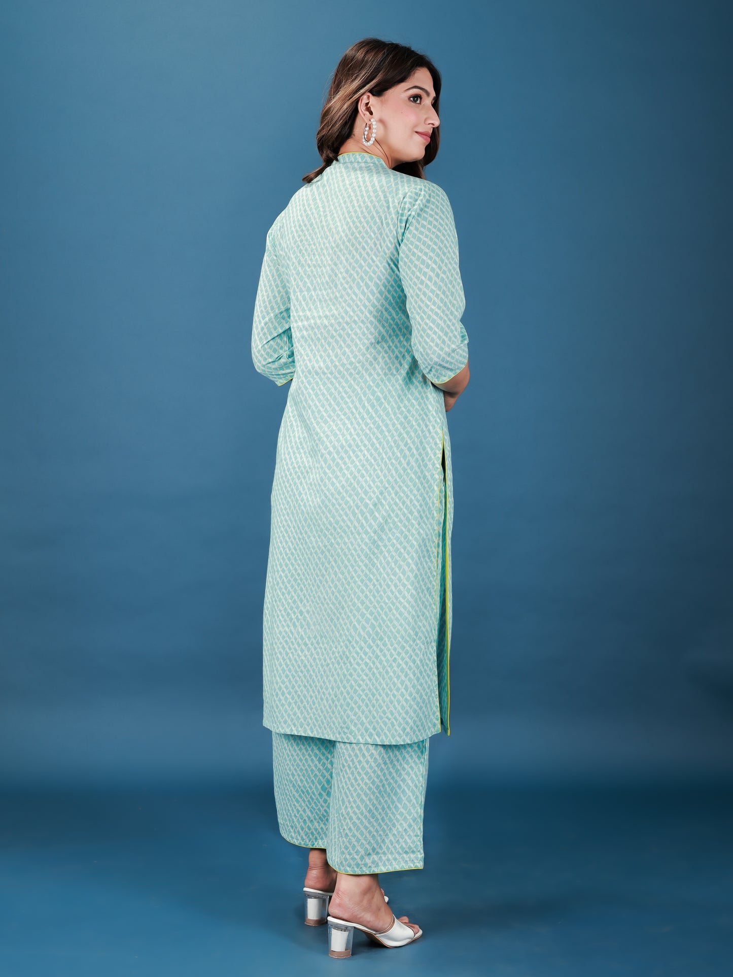 Soft Cotton Checkered Kurta