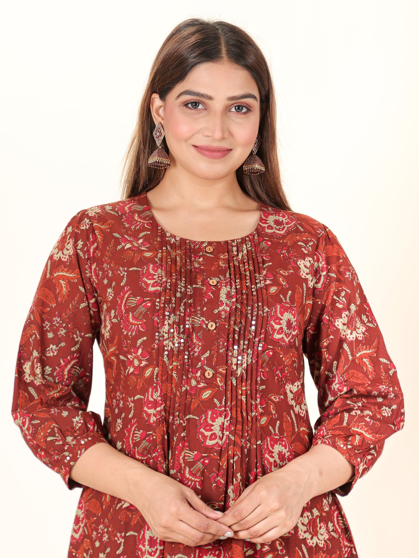 Soft Cotton Floral Kurta