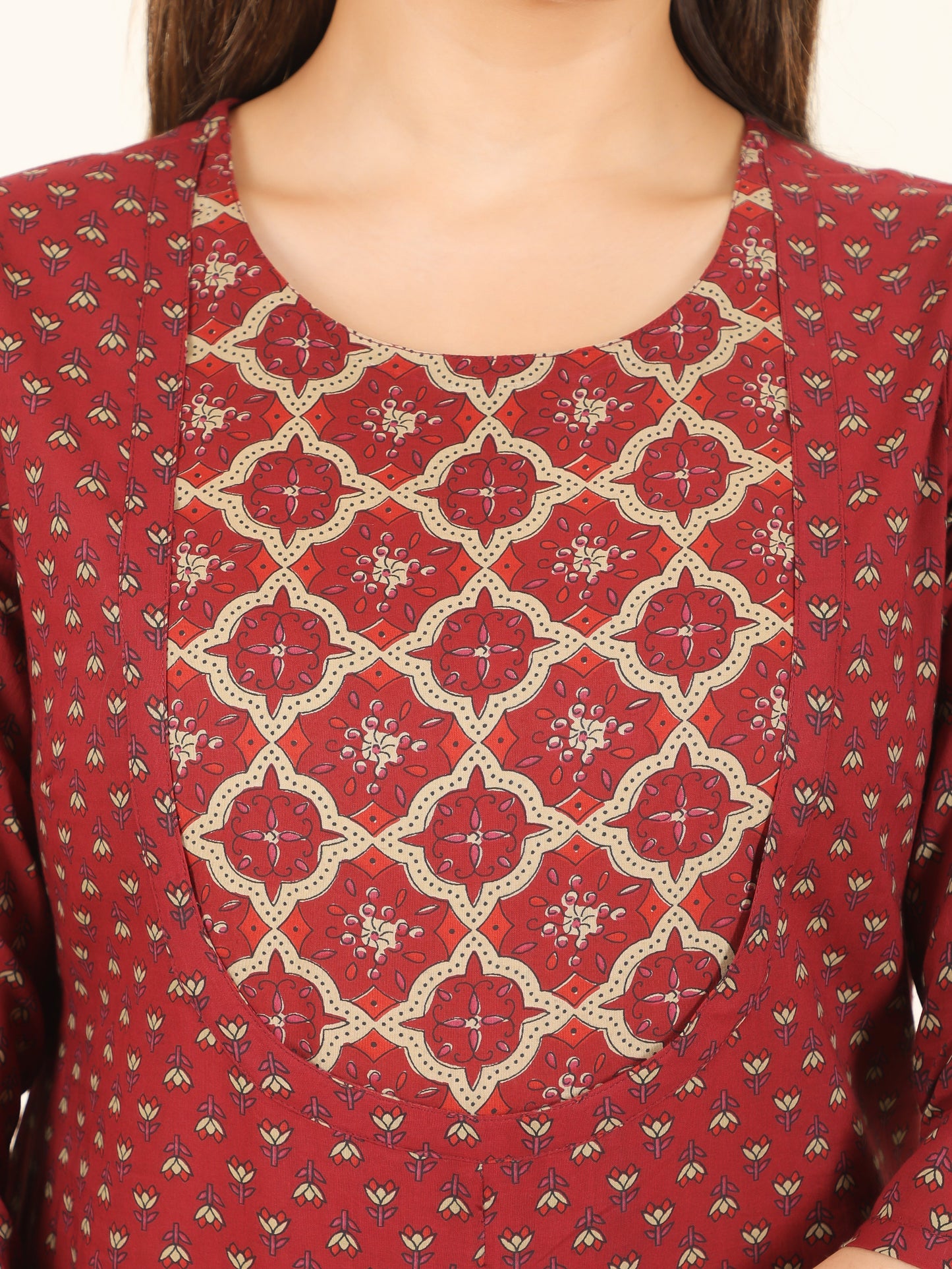 Soft Cotton Floral Kurta