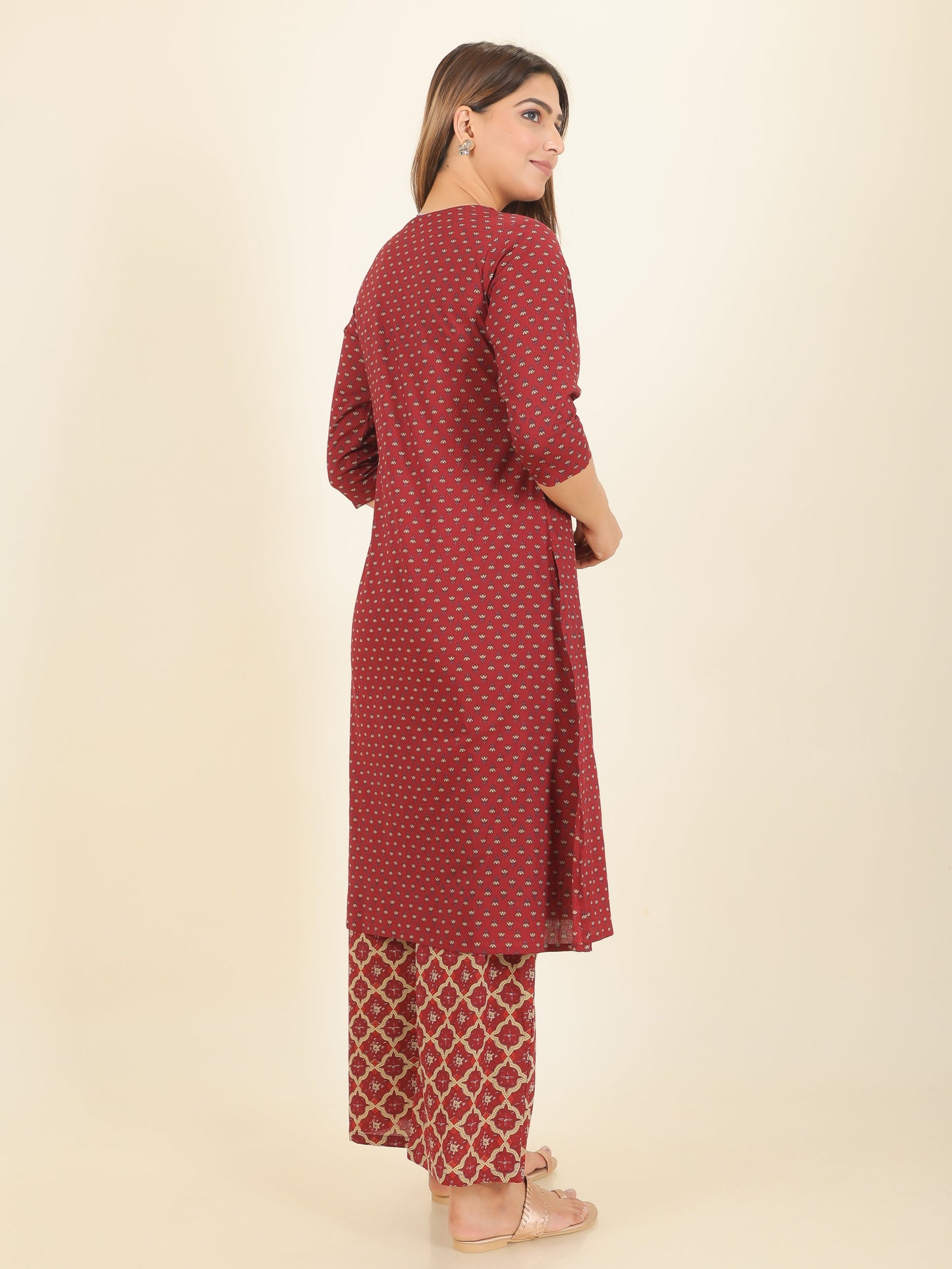 Soft Cotton Floral Kurta