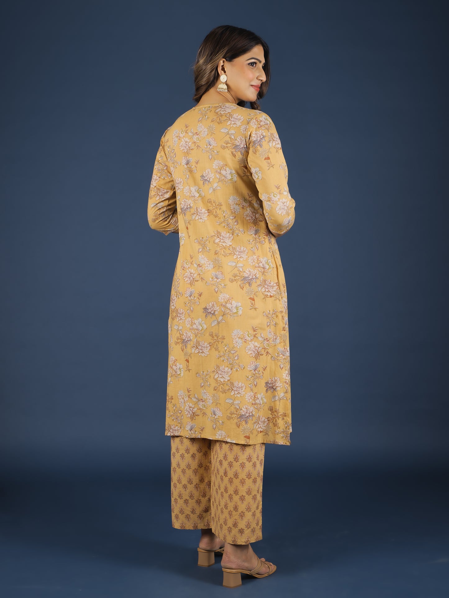 Soft Cotton Floral Kurta