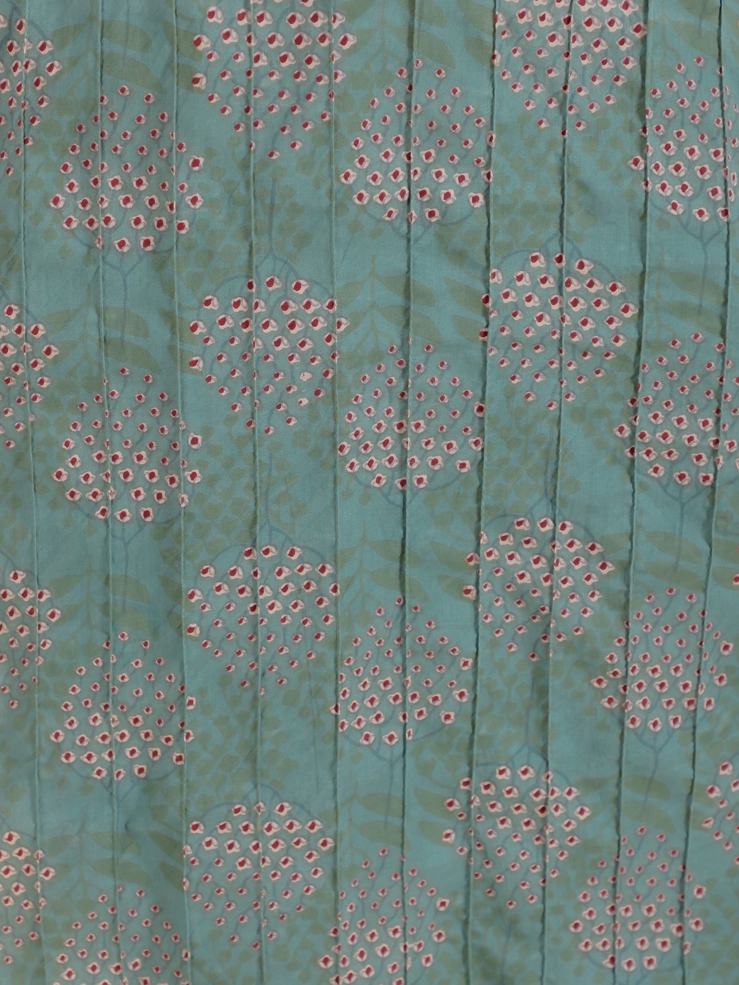 Soft Cotton Floral Straight Green Kurta