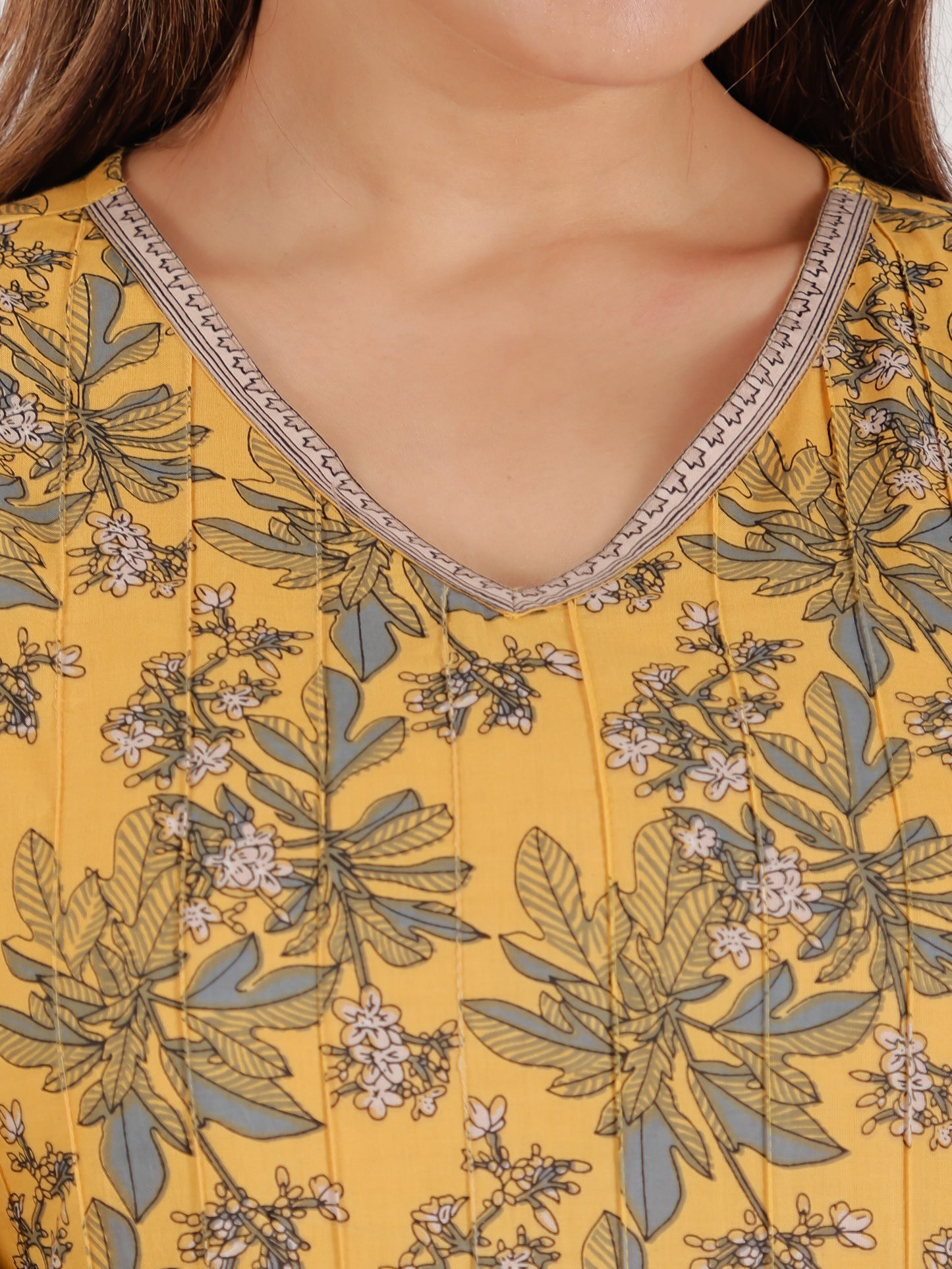 Soft Cotton Floral Kurta