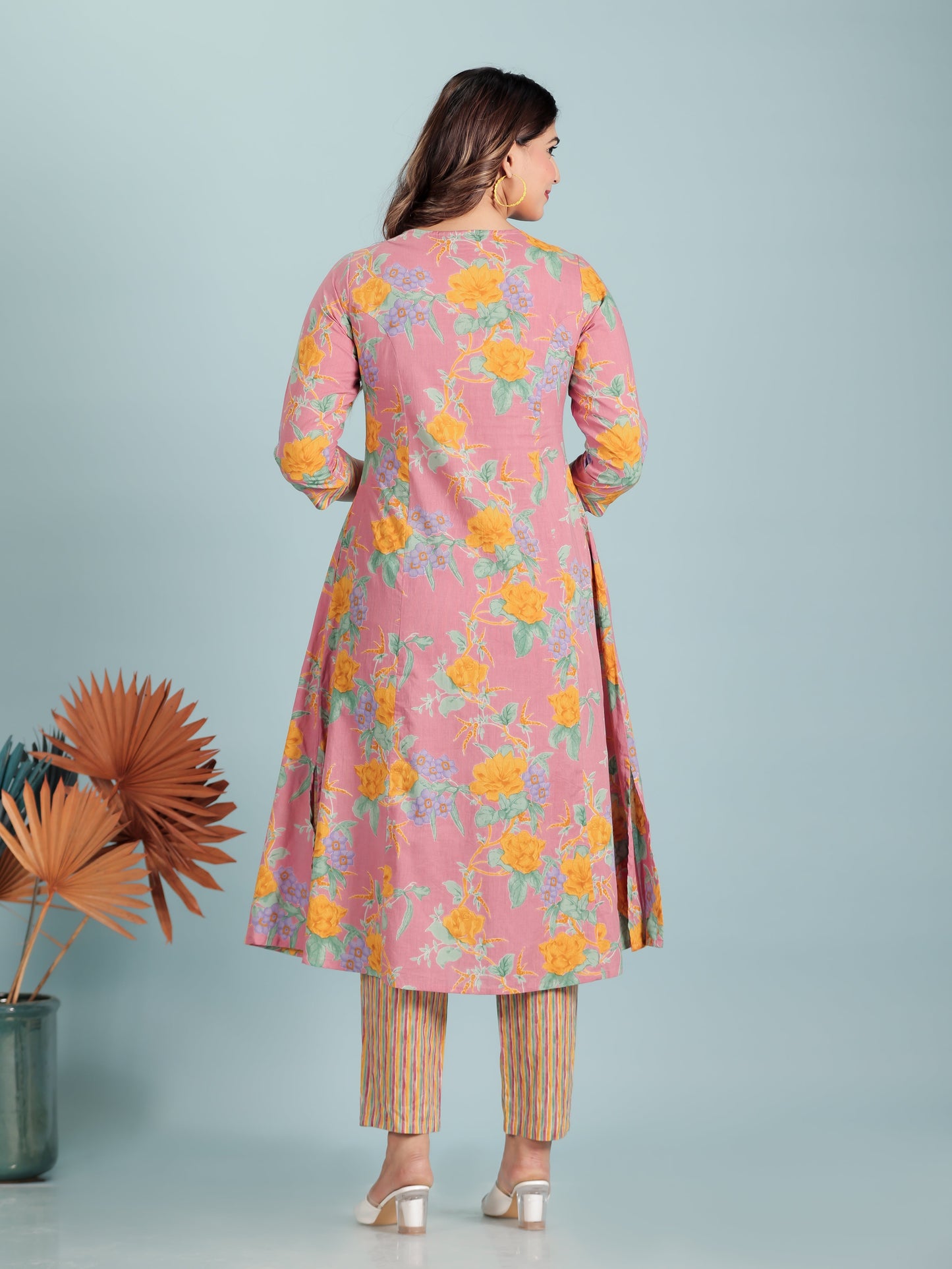 Soft Cotton Floral Kurta