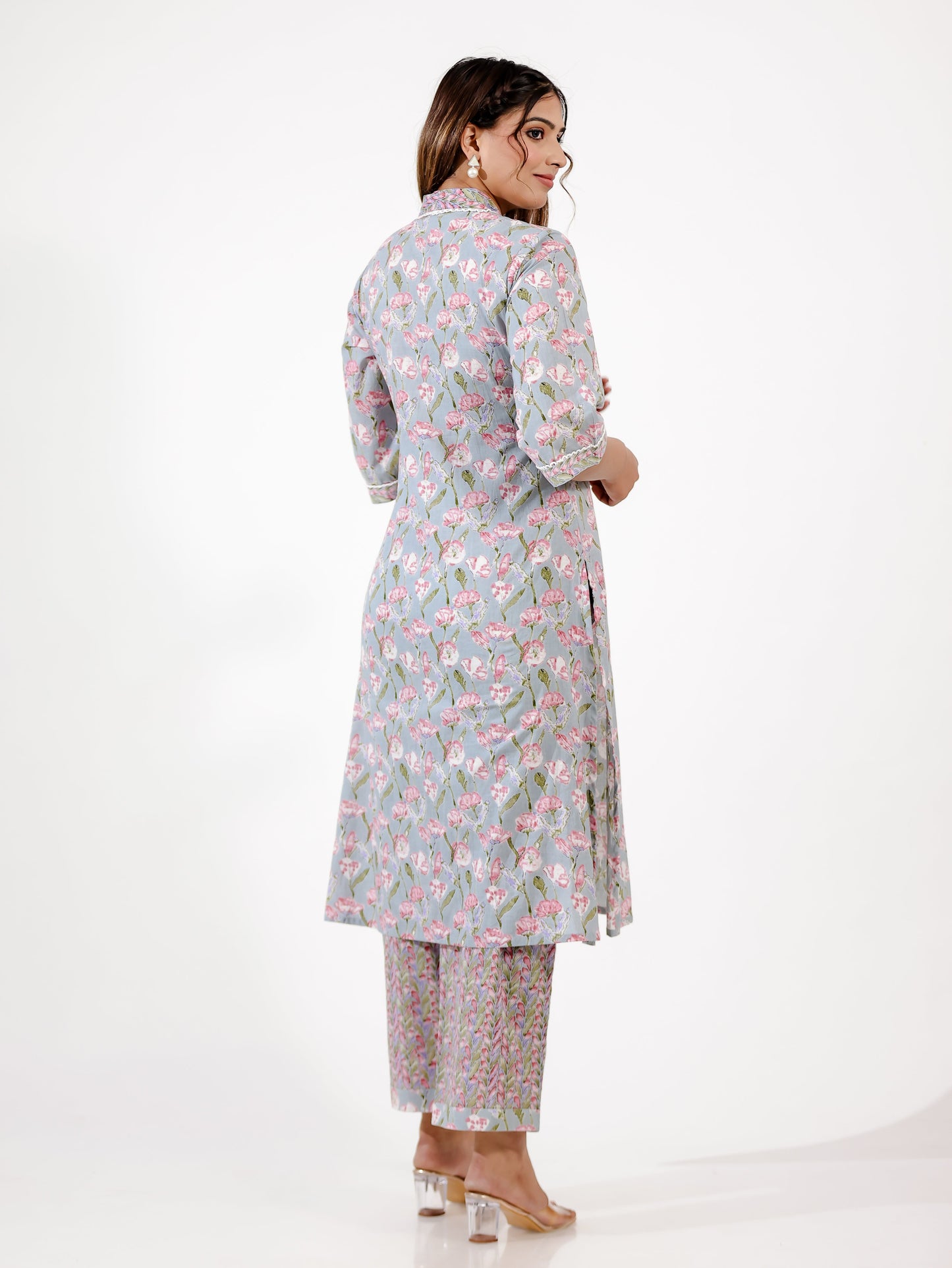 Soft Cotton Floral Kurta