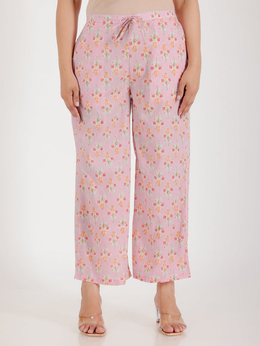 Soft Cotton Butti Cream Palazzo